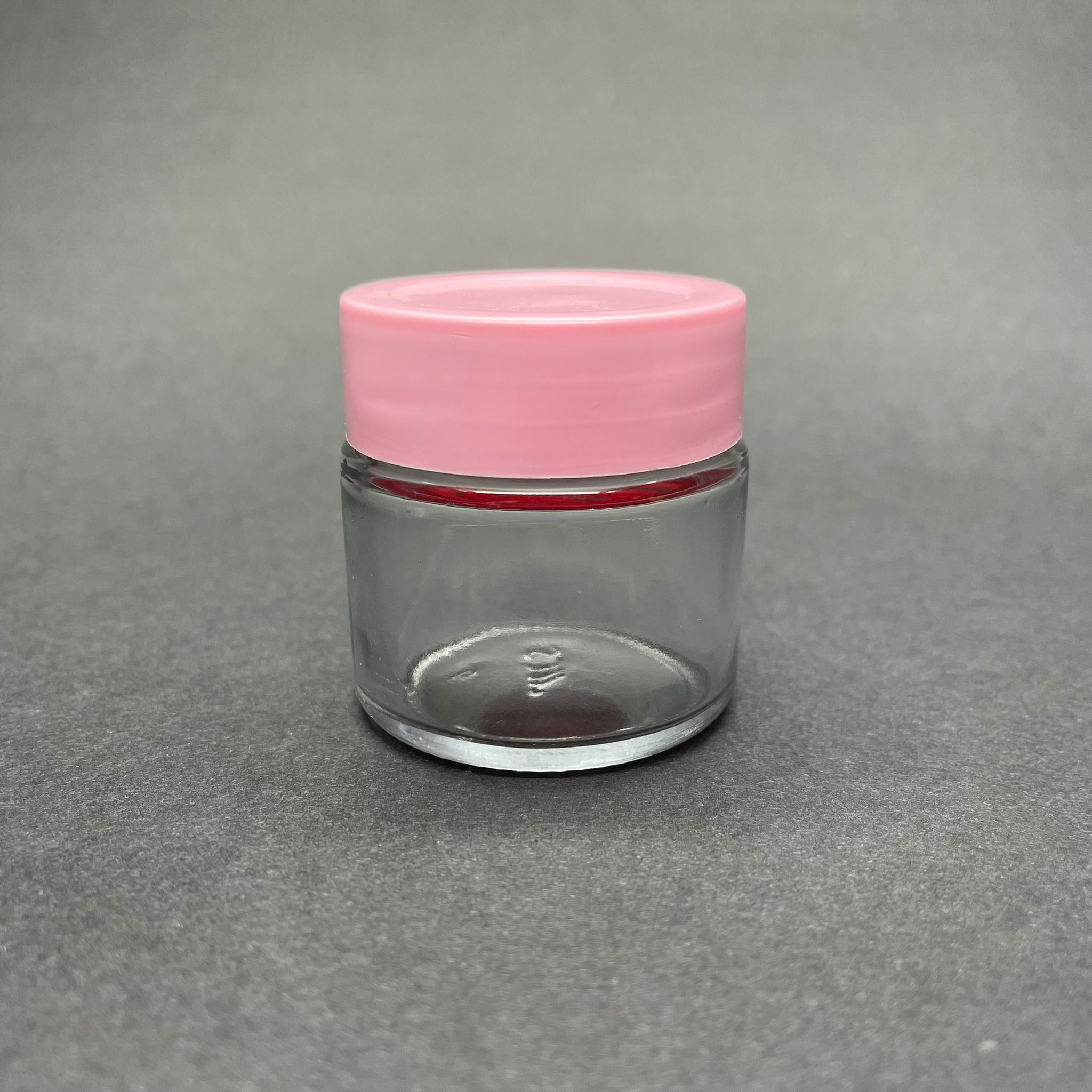41 Cc Cam Kavanoz - Pembe Plastik Derin Kapaklı - 41 Ml Mini Mum Kavanozları (Küt Boyunlu)