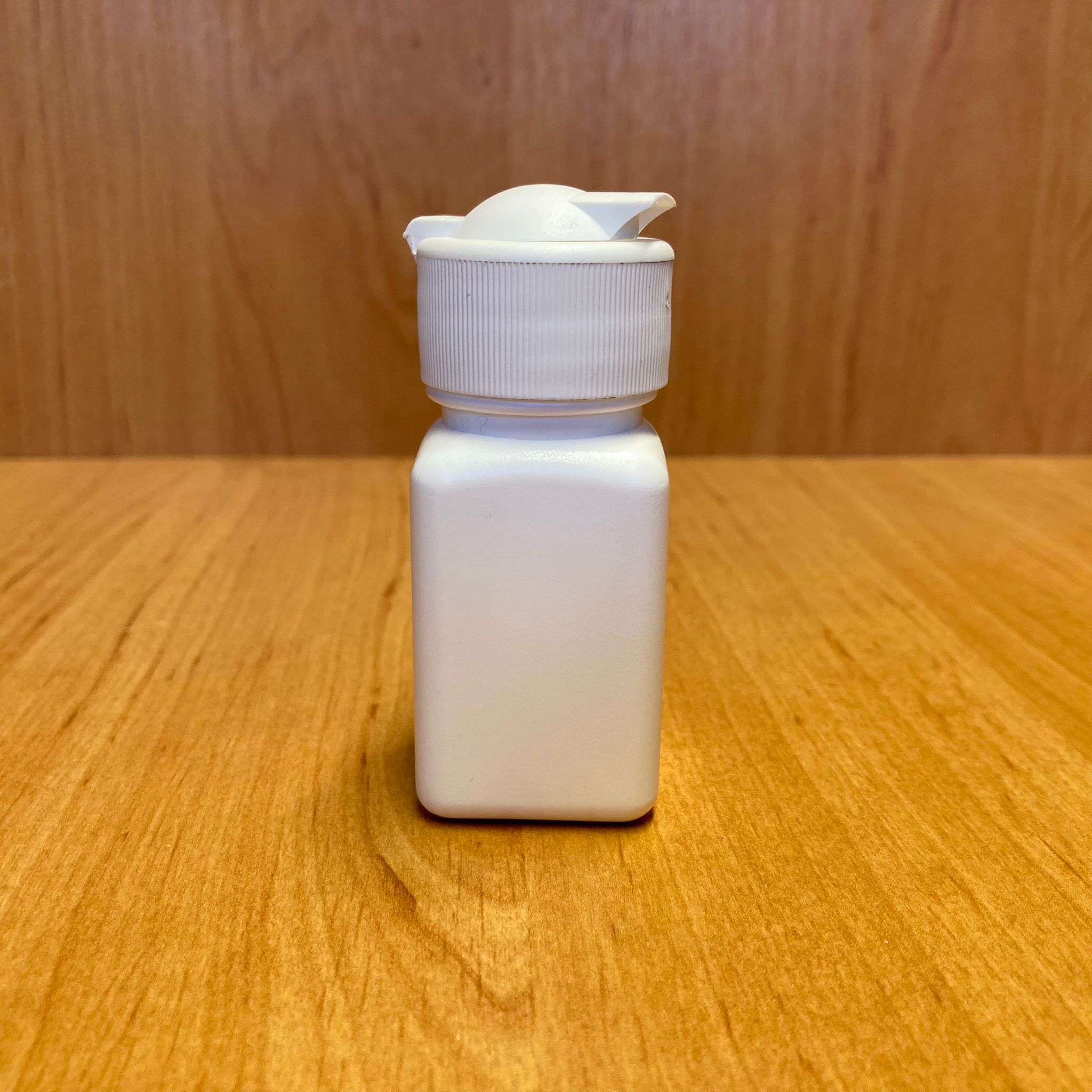 45 Cc Beyaz Köşeli Şişe - Beyaz Akıtıcılı Fliptop Kapaklı - 45 Ml Boş Beyaz Şişe - Açılır Kapanır Kapaklı