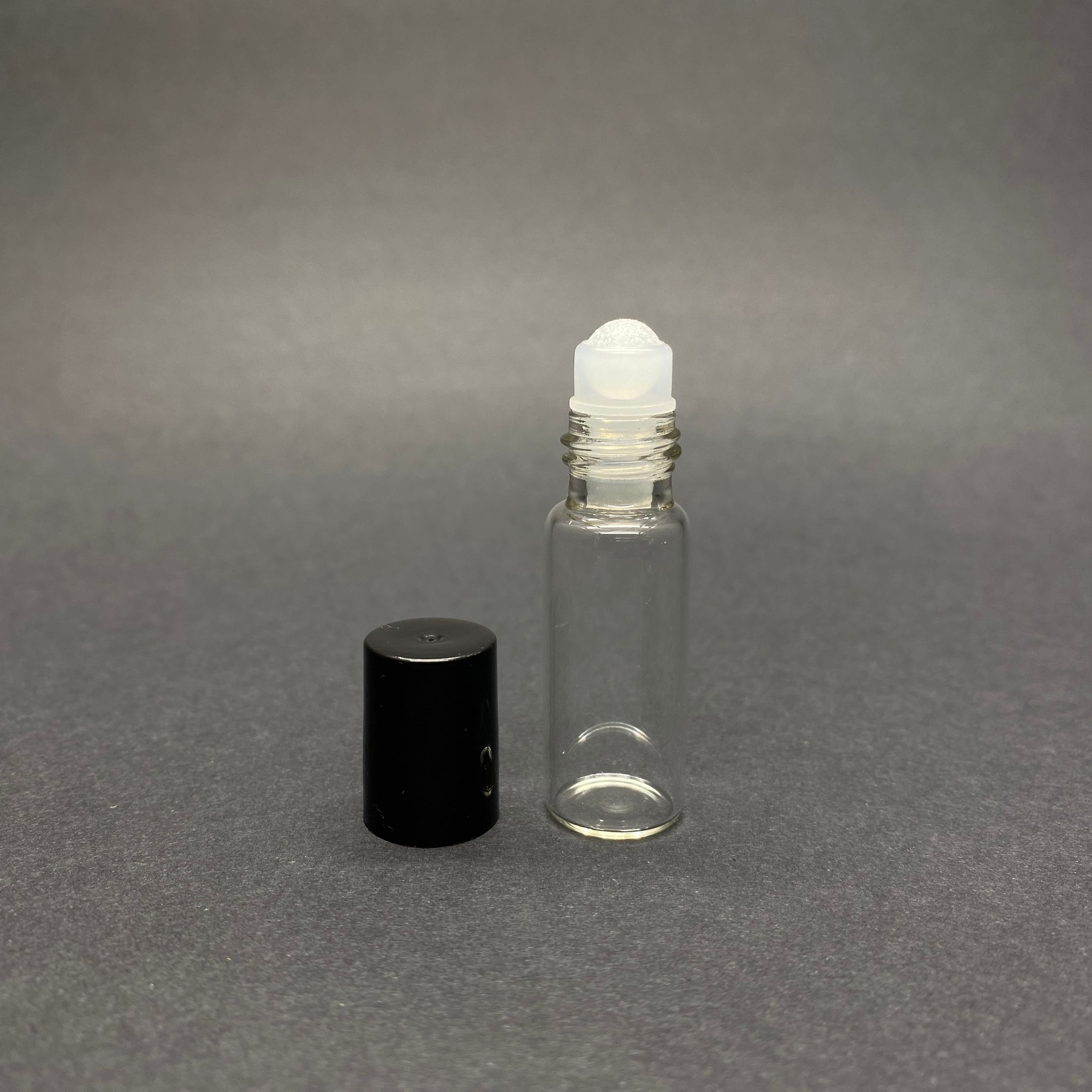 5 Cc Cam Roll-On Şişesi - Siyah Kapaklı Bilyeli Takım - 5 Ml Bilyeli Rollon Şişe - Esans Koku Şişesi