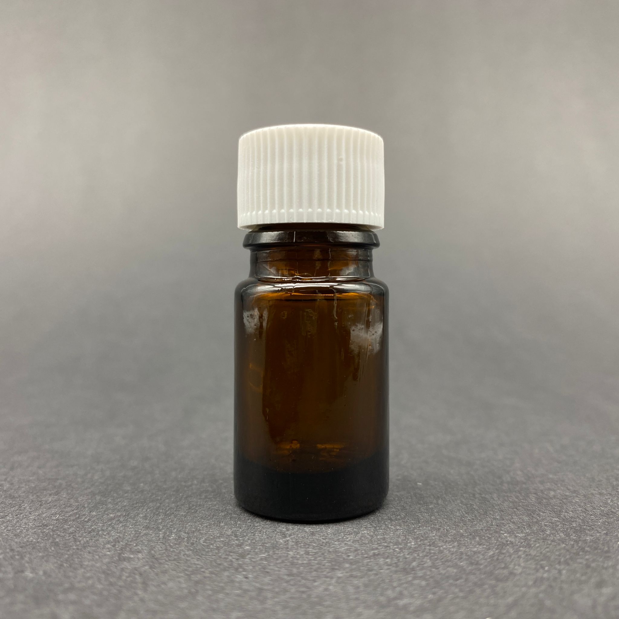 5 Cc Kahverengi Cam Şişe - Beyaz Kapaklı - 5 Ml Amber Standart Cam Şişe