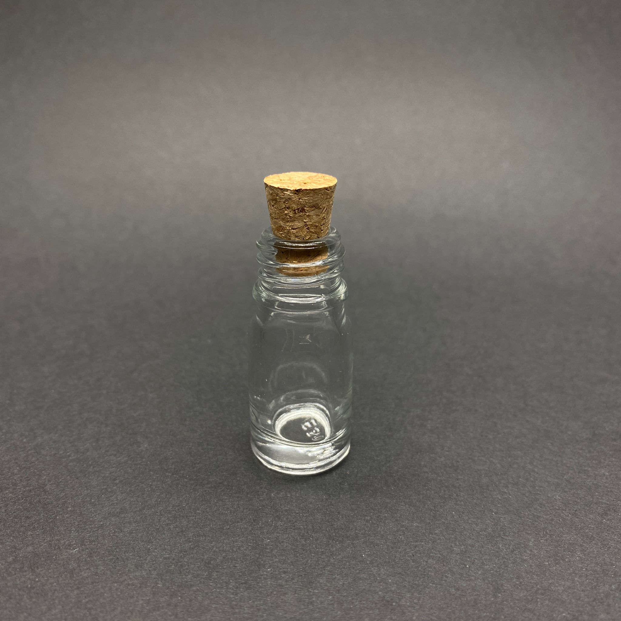5 Cc Şeffaf Cam Şişe - Mantar Tıpalı - 5 Ml Mantarlı Saydam Cam Şişe
