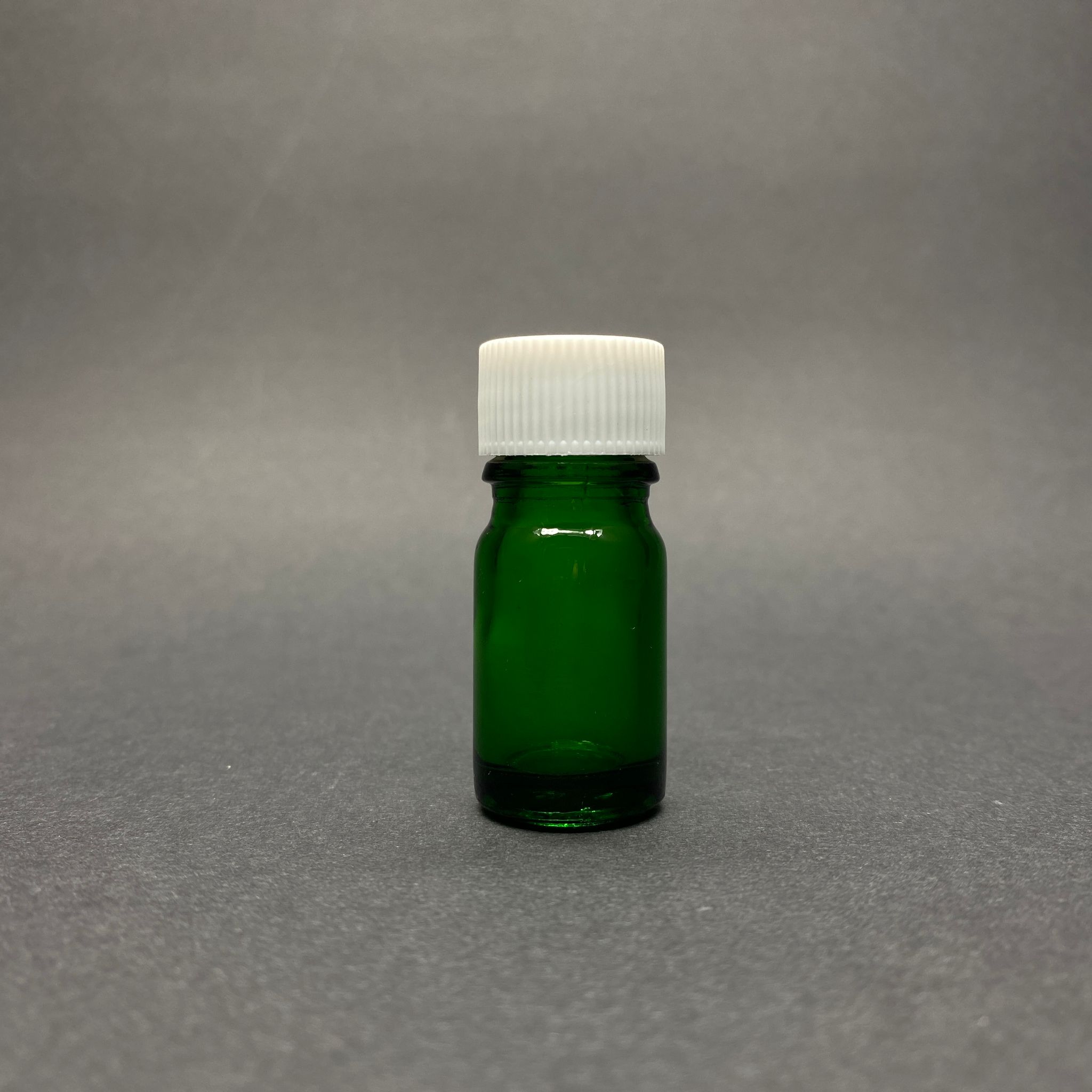 5 Cc Yeşil Cam Şişe - Beyaz Contalı Kapaklı - 5 Ml Yeşil Cam Şişe
