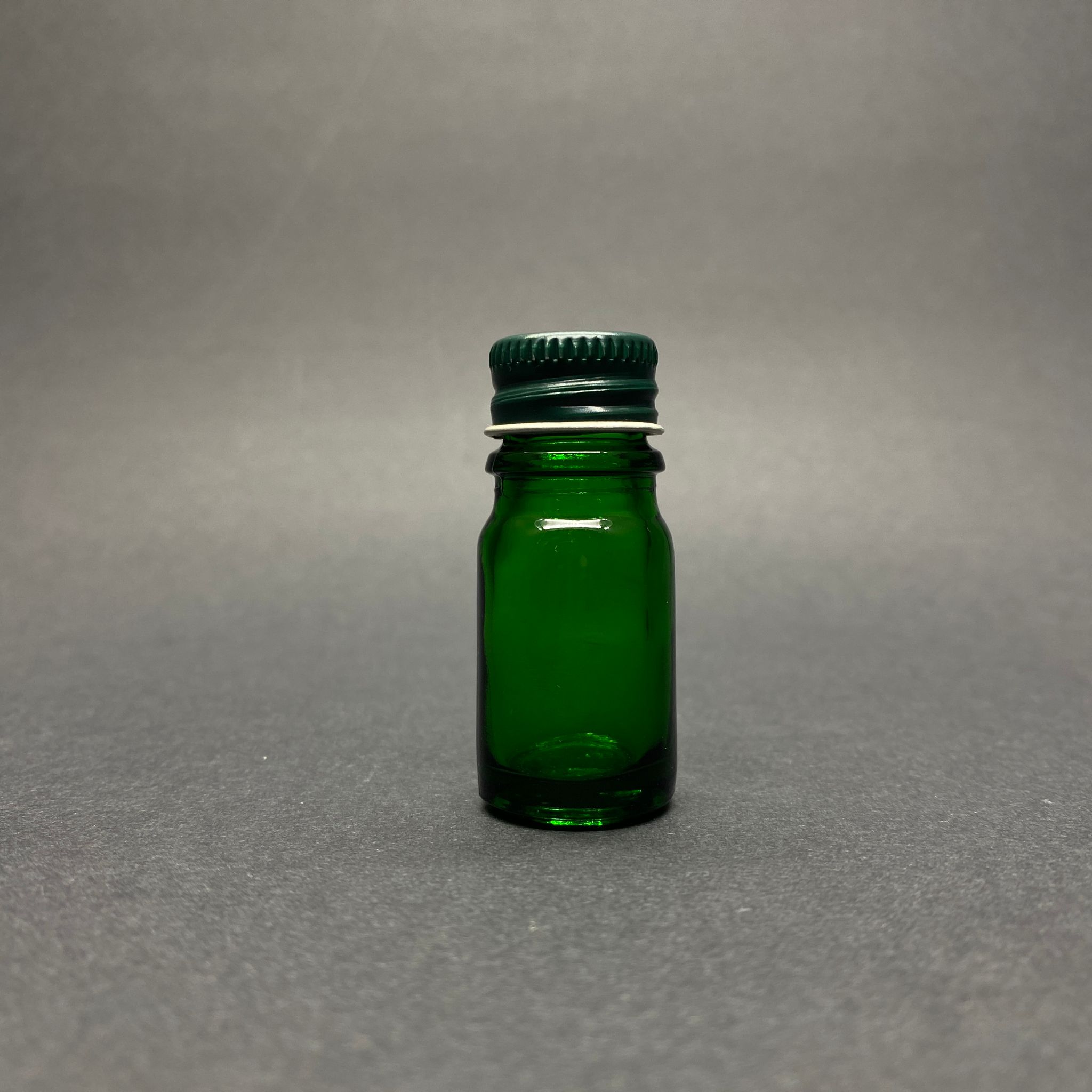 5 Cc Yeşil Cam Şişe - Yeşil Contalı Metal Kapaklı - 5 Ml Yeşil Cam Şişe