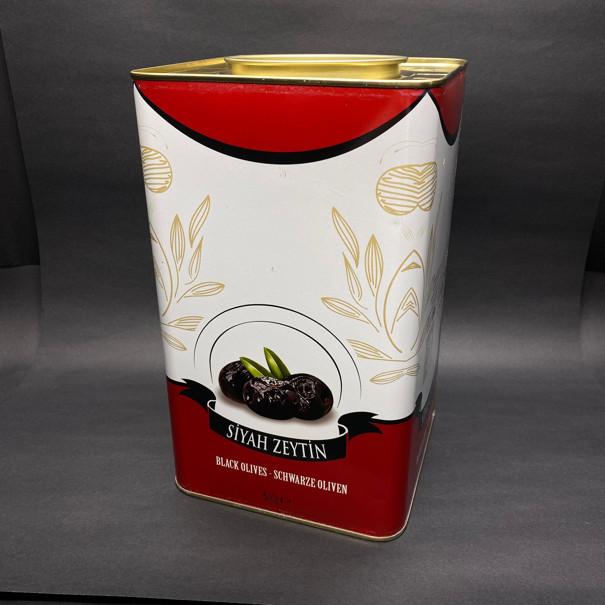 5 Kg Zeytin Tenekesi - Baskılı - 5 Kilo Zeytin Tenekesi