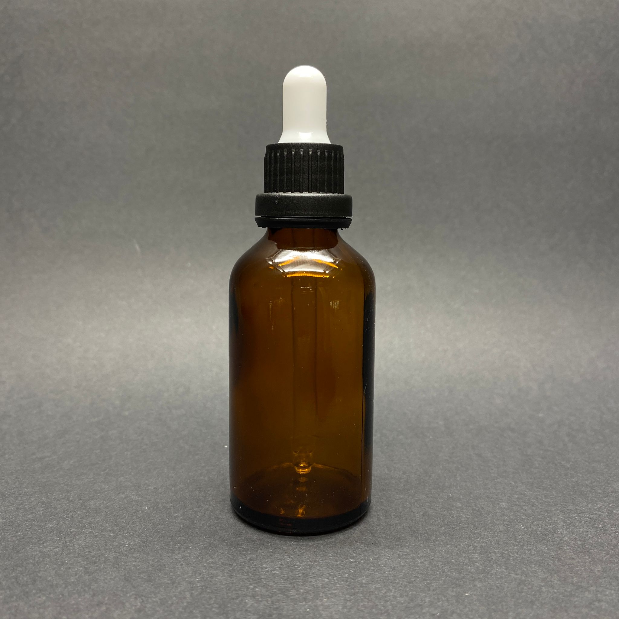 50 Cc Amber Cam Damlalıklı Şişe - Beyaz Emzik - Siyah Plastik Kilitli  Kapak - 50 Ml Kahverengi Cam Damlalıklı Şişe