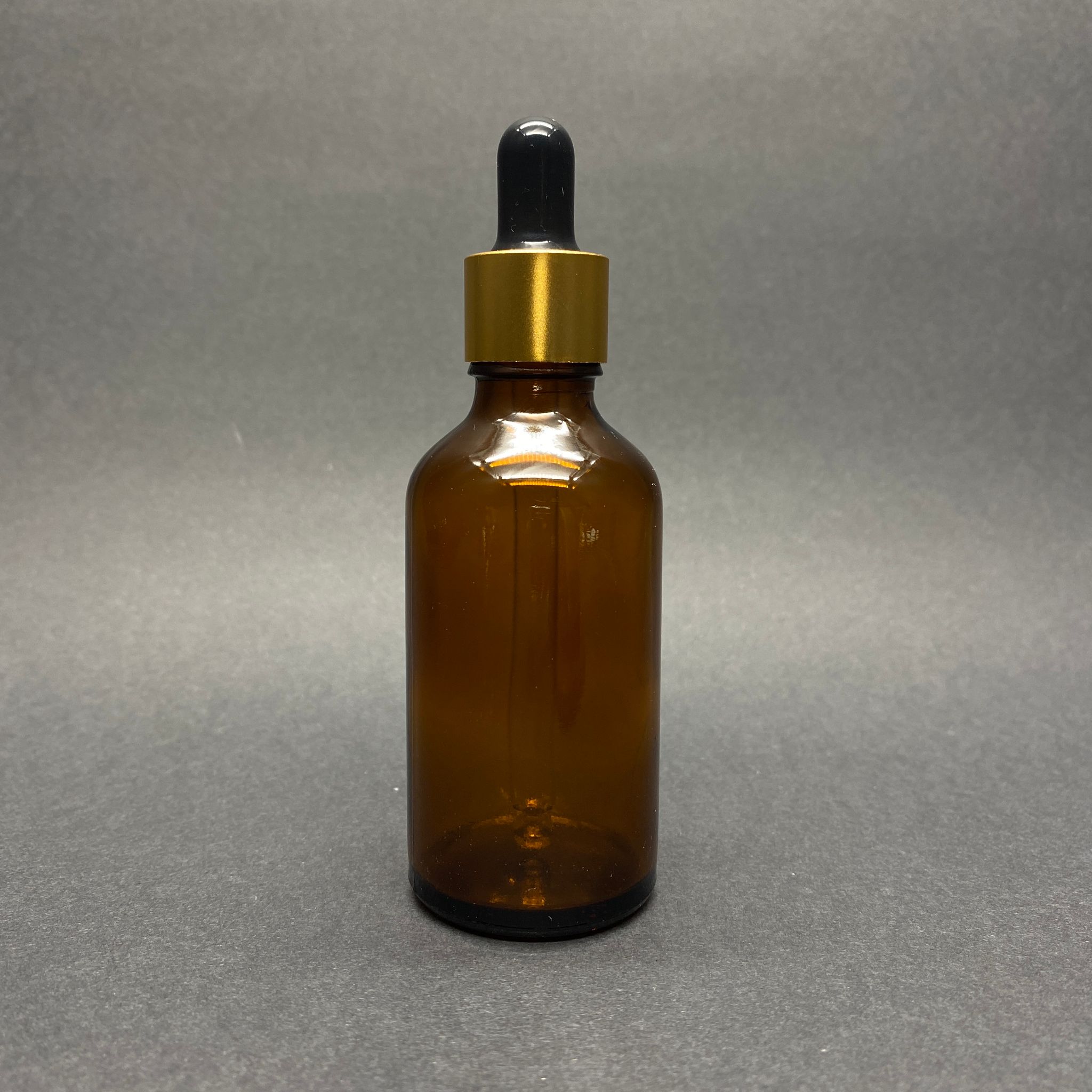 50 Cc Amber Cam Damlalıklı Şişe - Siyah Emzik - Gold Metalik Kapak - 50 Ml Kahverengi Cam Damlalıklı Şişe - Damlalıklı Boş Şişe
