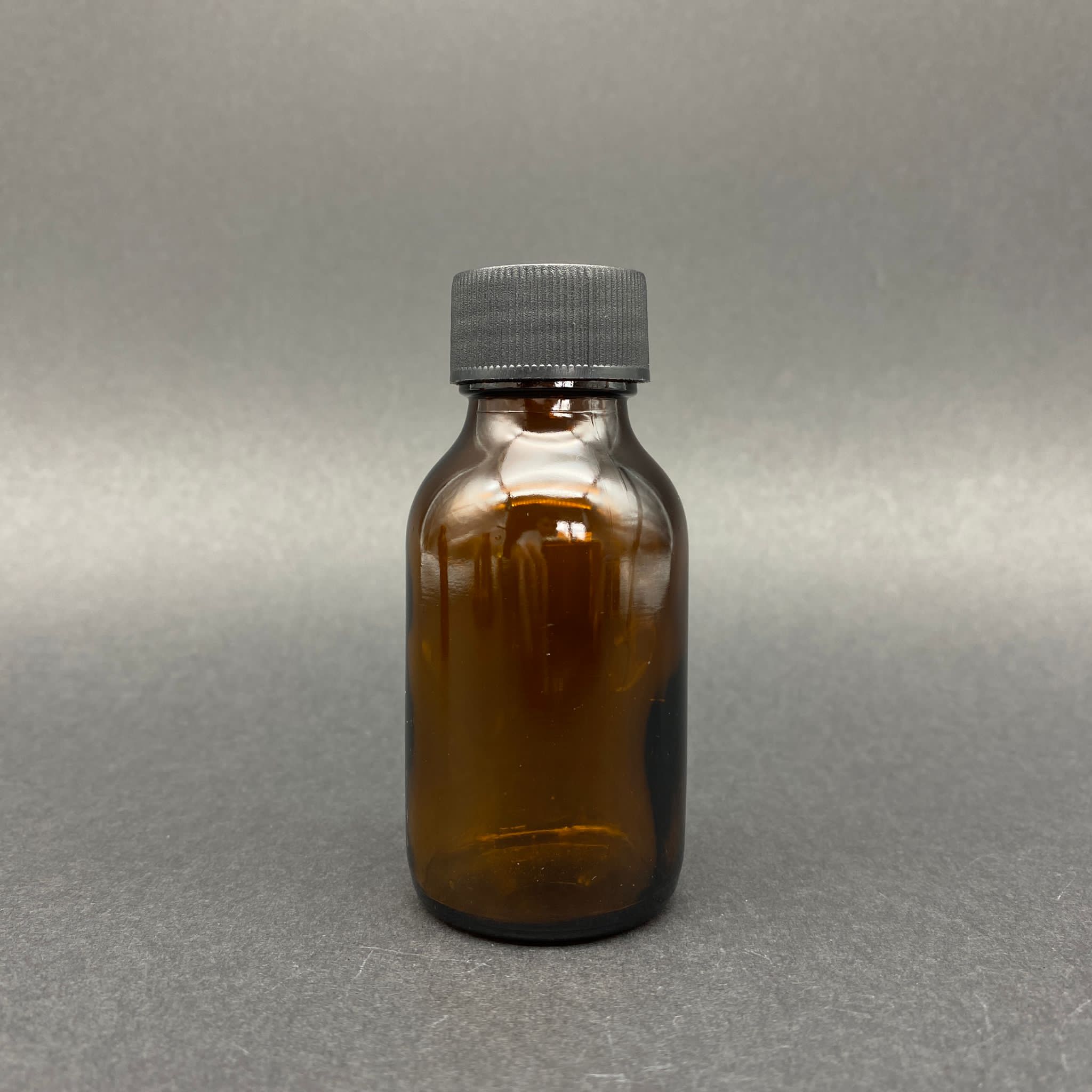 50 Cc Amber Cam Şişe - Siyah Plastik Kapaklı - 50 Ml Kahverengi Boş Şurup Şişesi (Ağız Çapı 25 Mm) - 50 Ml Ecza Şişesi