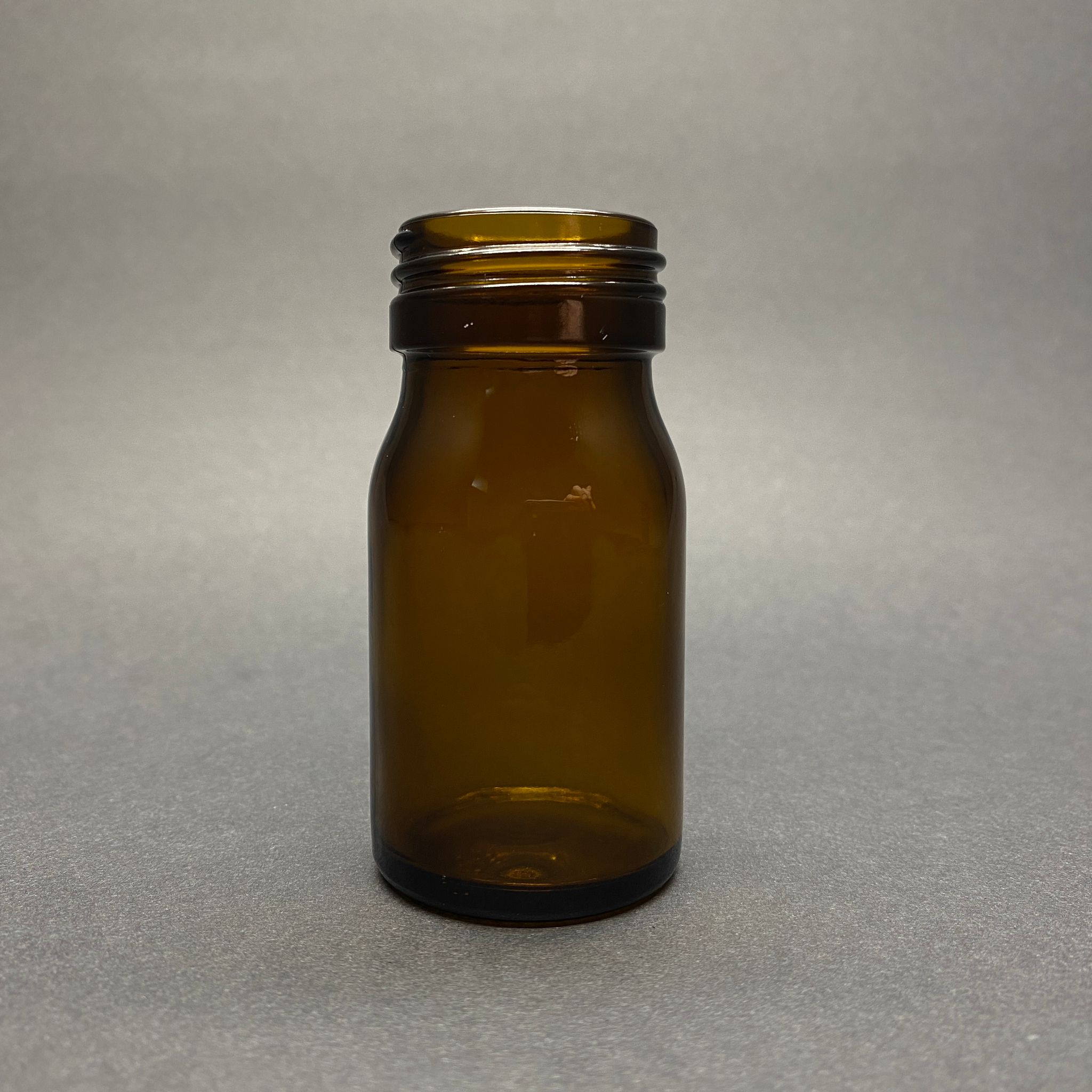 50 Cc Amber Cam Tablet Şişesi Kapaksız - Ağız Çapı 35 Mm - 50 Ml Kahverengi Geniş Ağızlı Cam Şişe