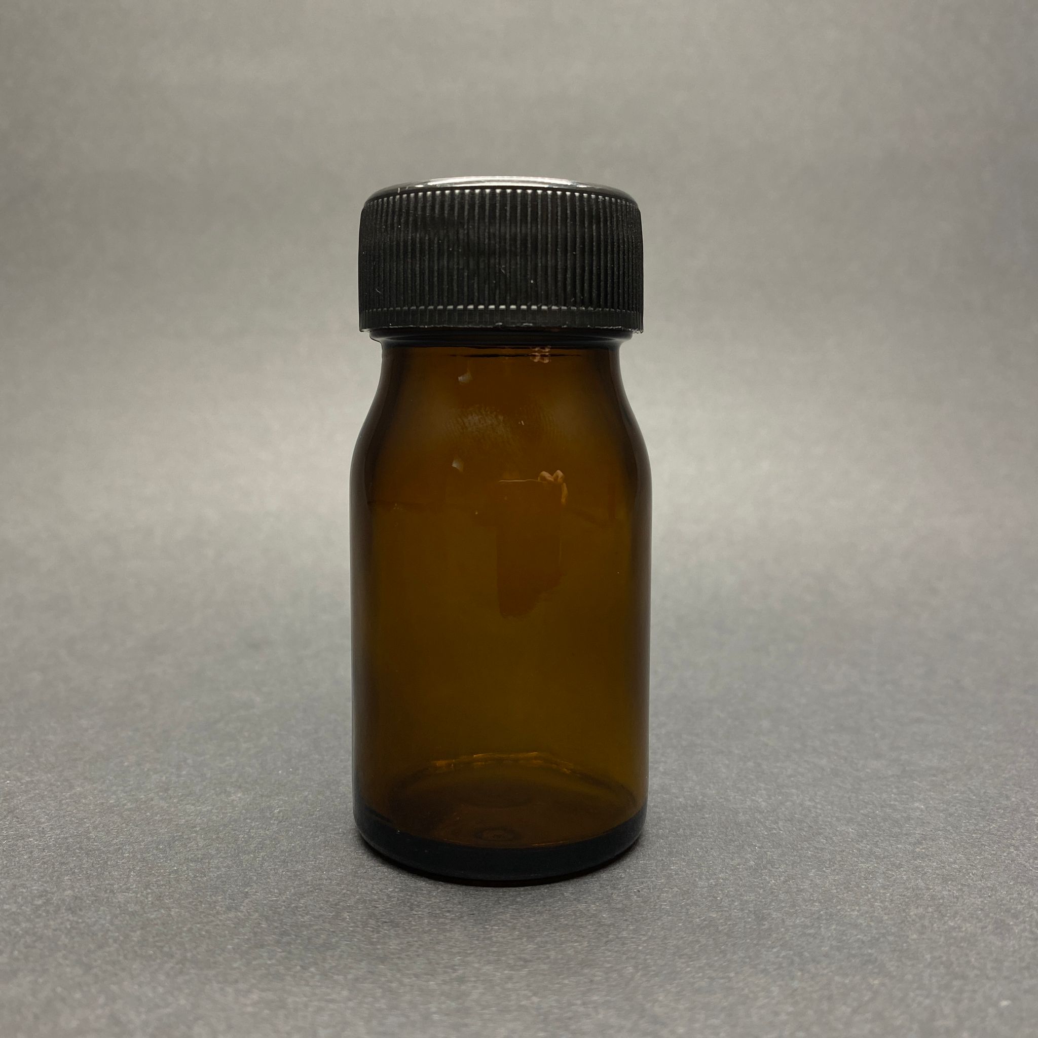 50 Cc Amber Cam Tablet Şişesi - Siyah Contalı Kapaklı - Ağız Çapı 35 Mm - 50 Ml Kahverengi Geniş Ağızlı Cam Şişe