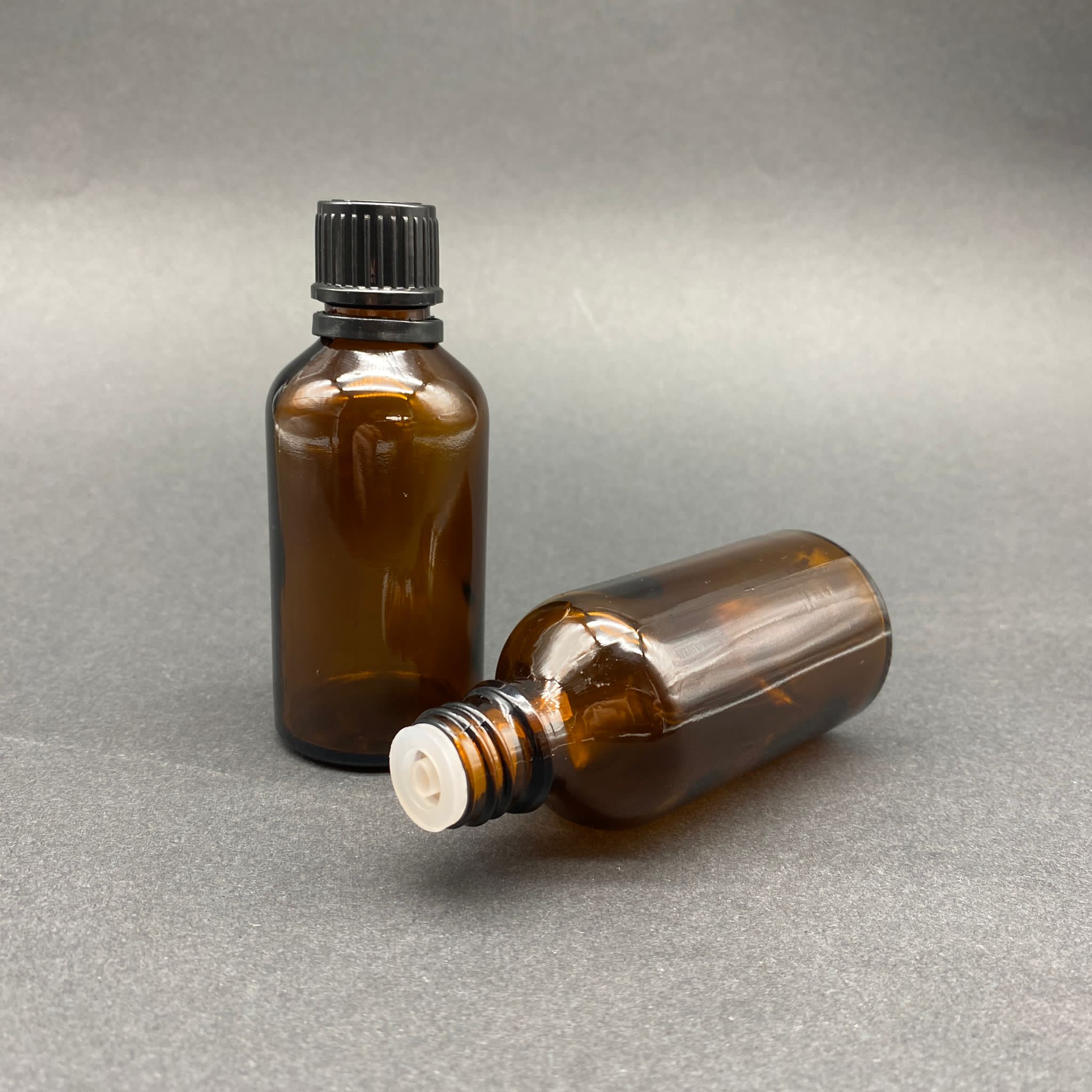 50 Cc Amber İçten Damlalıklı - Siyah Kilit Kapaklı Cam Şişe - 50 Ml Kahverengi Yeni İçten Damlalıklı Cam Şişe - Damlalıklı Boş Şişe
