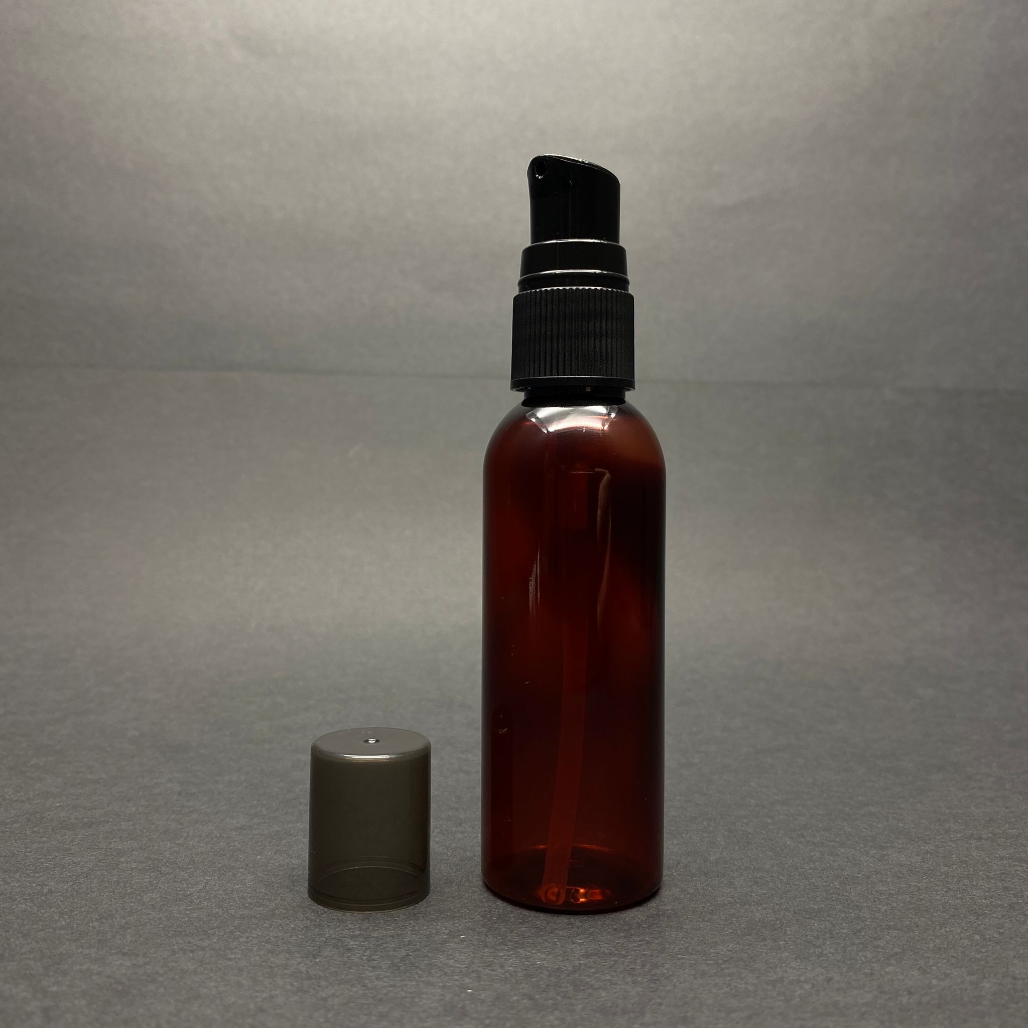 50 Cc Amber Plastik Şişe - Siyah Losyon Pompalı - 50 Ml Kahverengi Plastik Pompalı Şişe (Yoğun Kıvamlı Sıvılarda Ve Kremlerde Kullanılır)