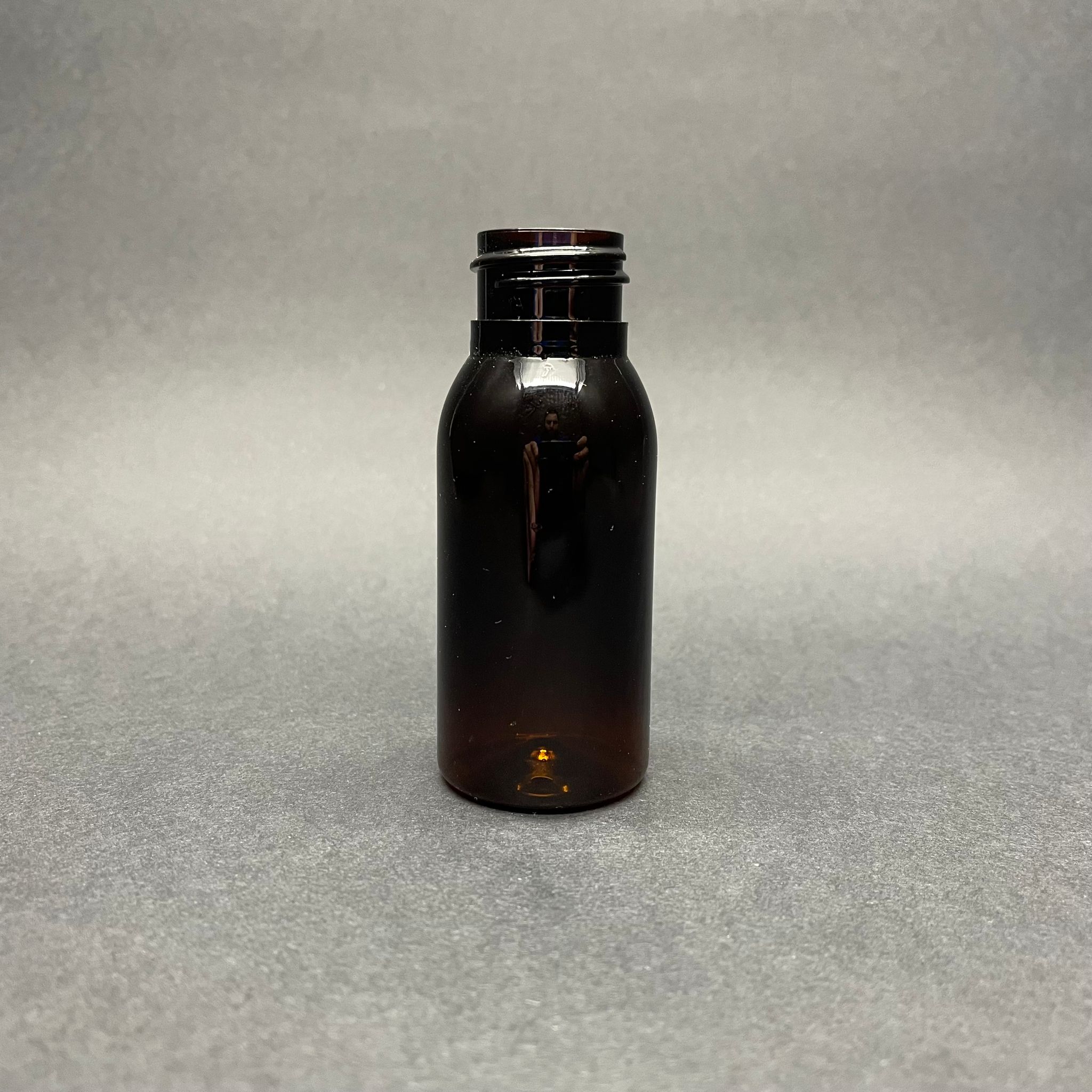 50 Cc Amber Sert Model Pet Şişe Kapaksız (24 Ağız) - 50 Ml Kahverengi Plastik Şişe