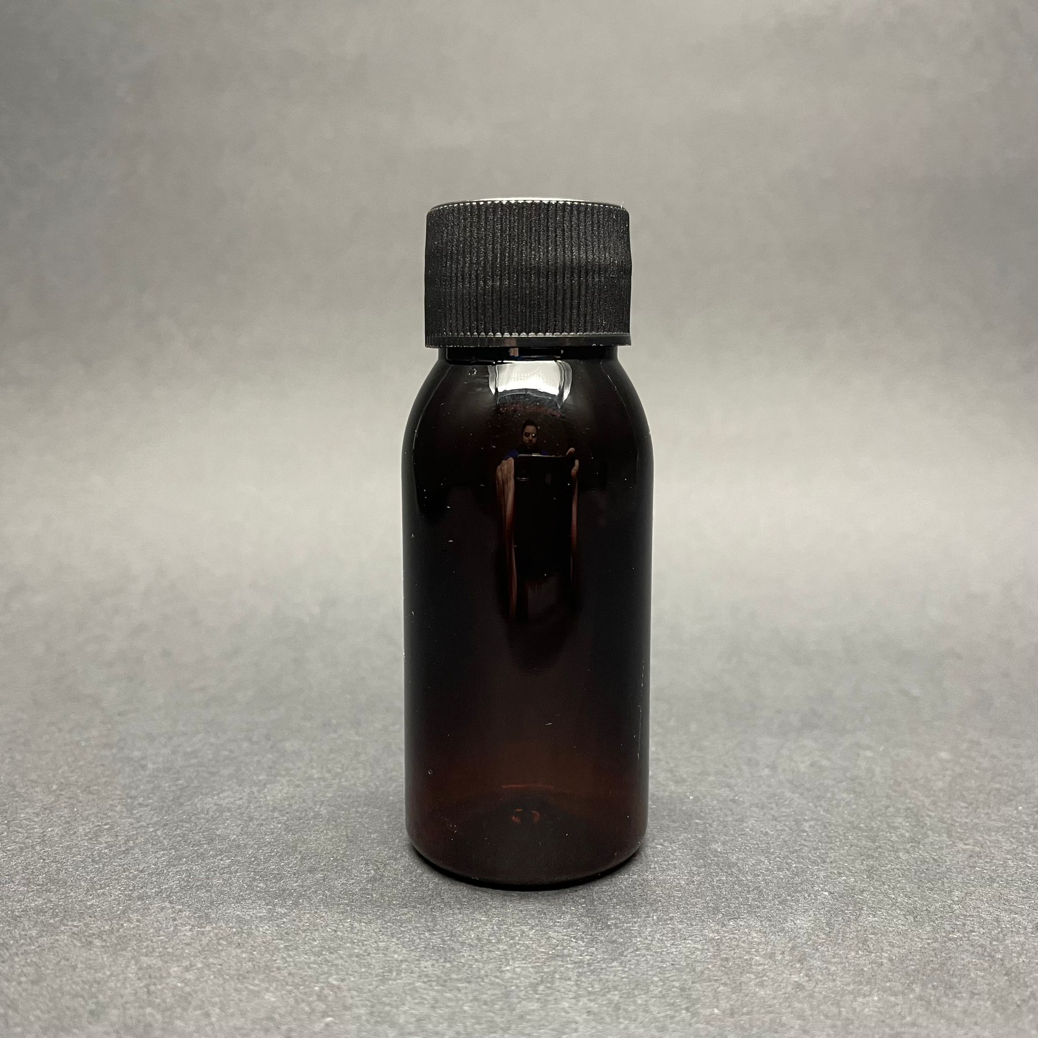50 Cc Amber Sert Model Pet Şişe  - Siyah Plastik Kapaklı - 50 Ml Kahverengi Kapaklı Plastik Şişe
