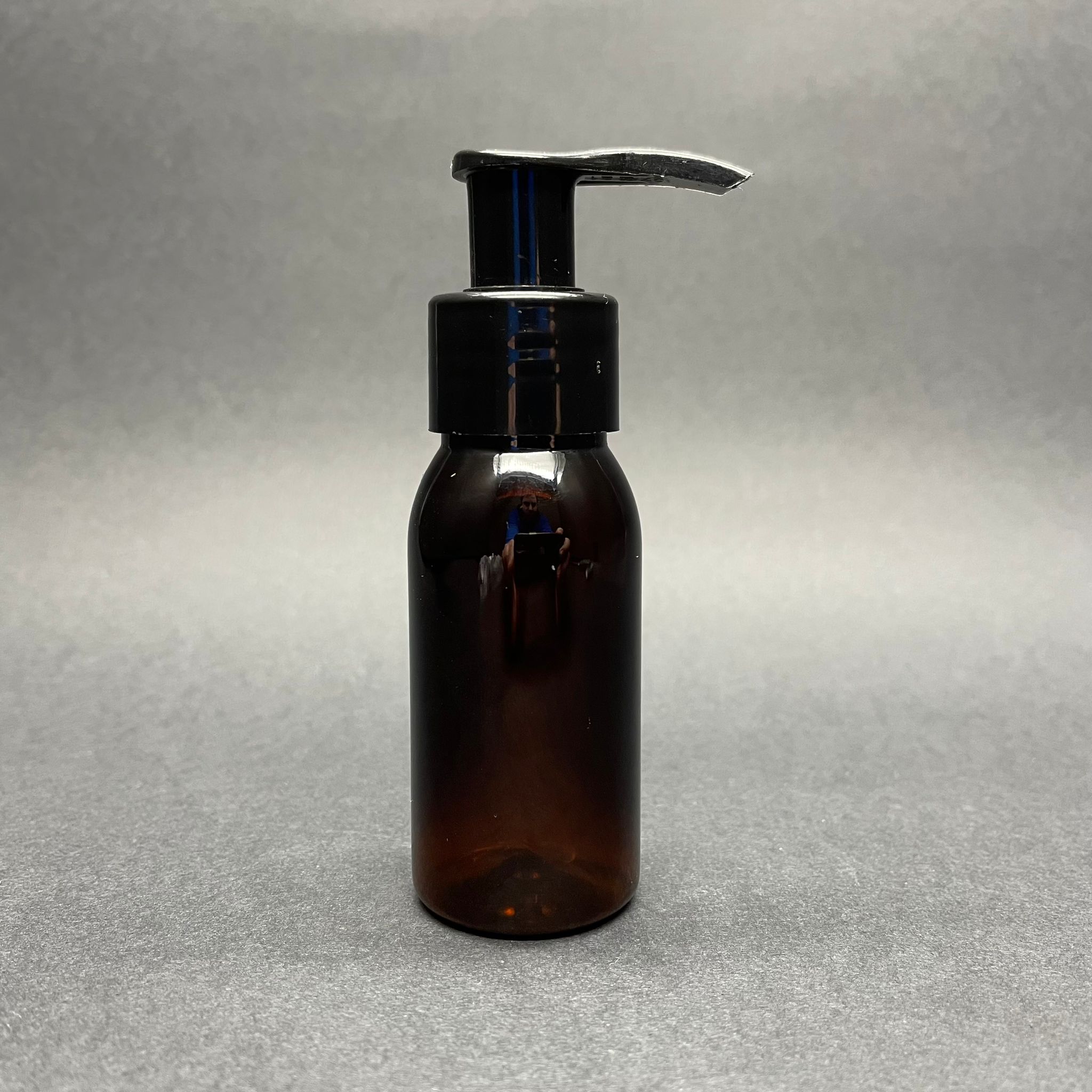 50 Cc Amber Sert Model Pet Şişe  - Siyah Pompalı  - 50 Ml Kahverengi Pompalı Plastik Şişe