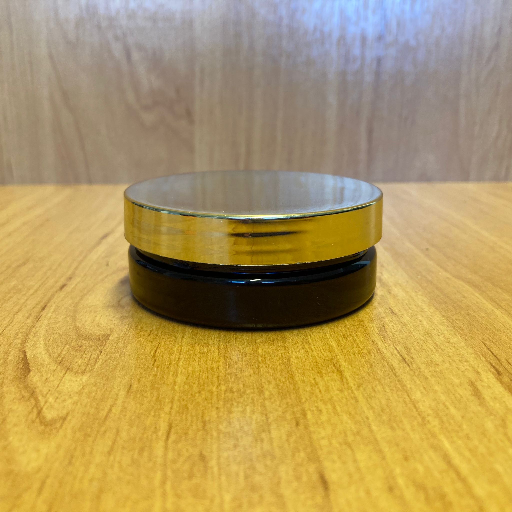50 Cc Amber Sert Plastik Kavanoz - Gold Kapaklı - 50 Ml Plastik Krem Kavanozu