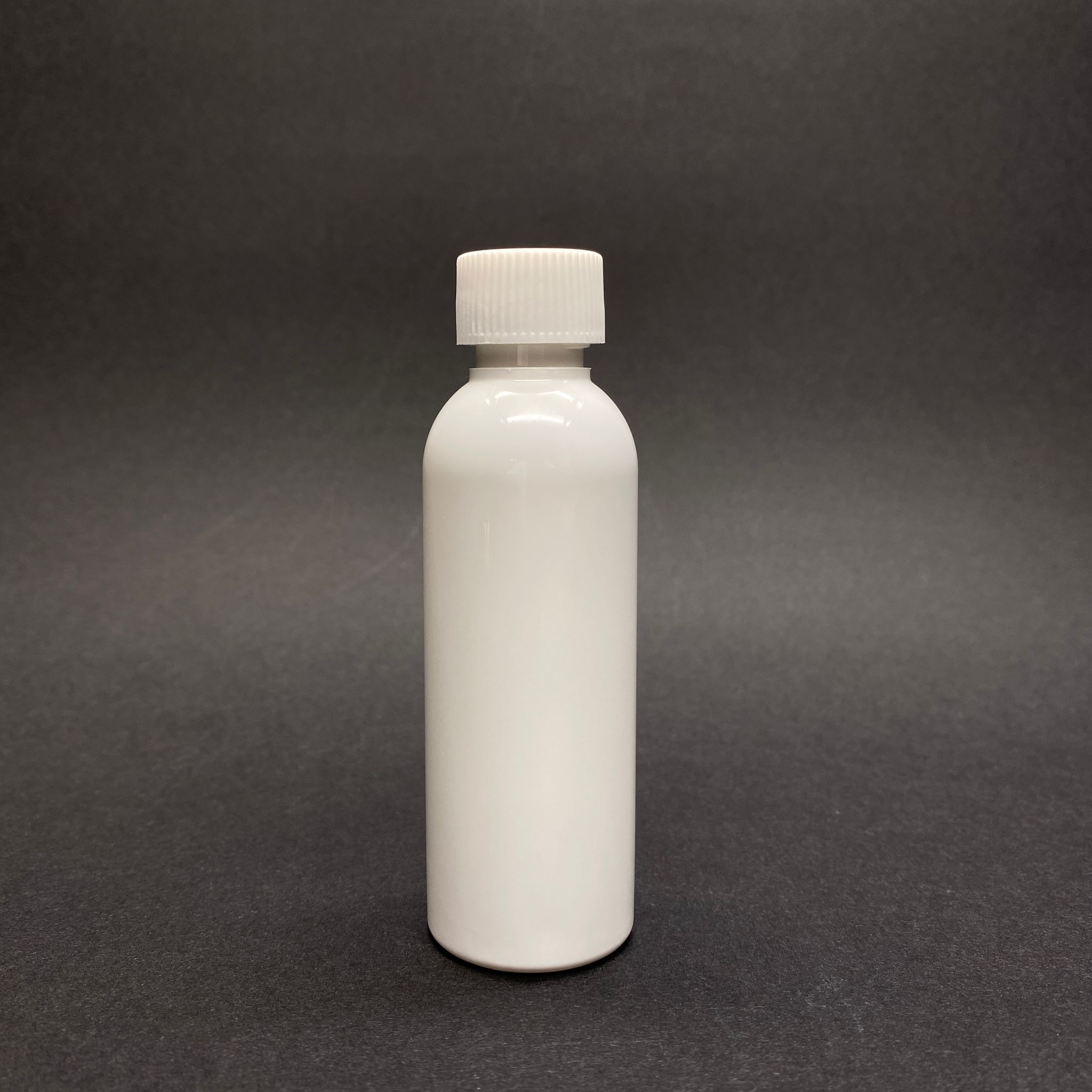 50 Cc Beyaz Silindir Uzun Model Pet Şişe - Beyaz Contalı Kapaklı - 50 Ml Sert Plastik Şişe