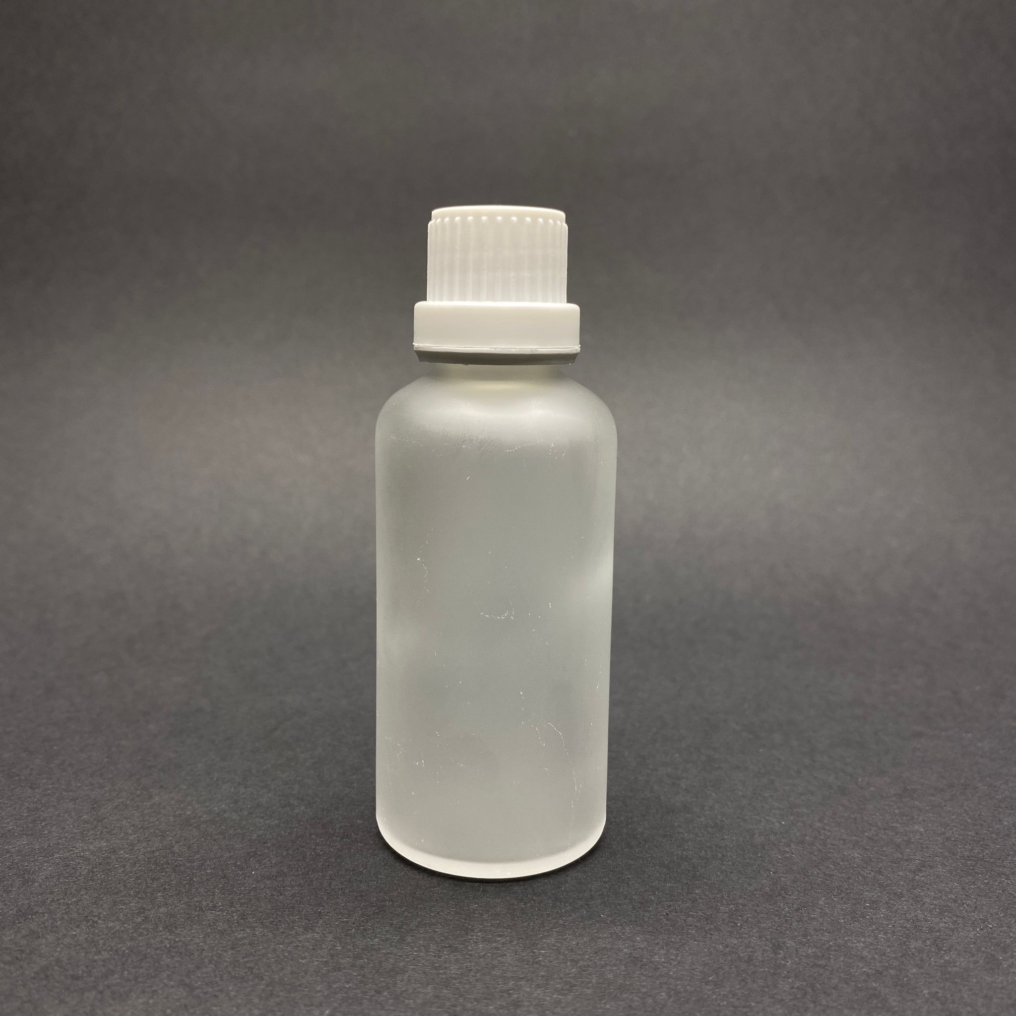 50 Cc Buzlu Cam Şişe - Beyaz İçten Damlalıklı Kilitli Kapaklı  - 50 Ml İçten Damlalıklı Buzlu Şişe - Buzlu Cam