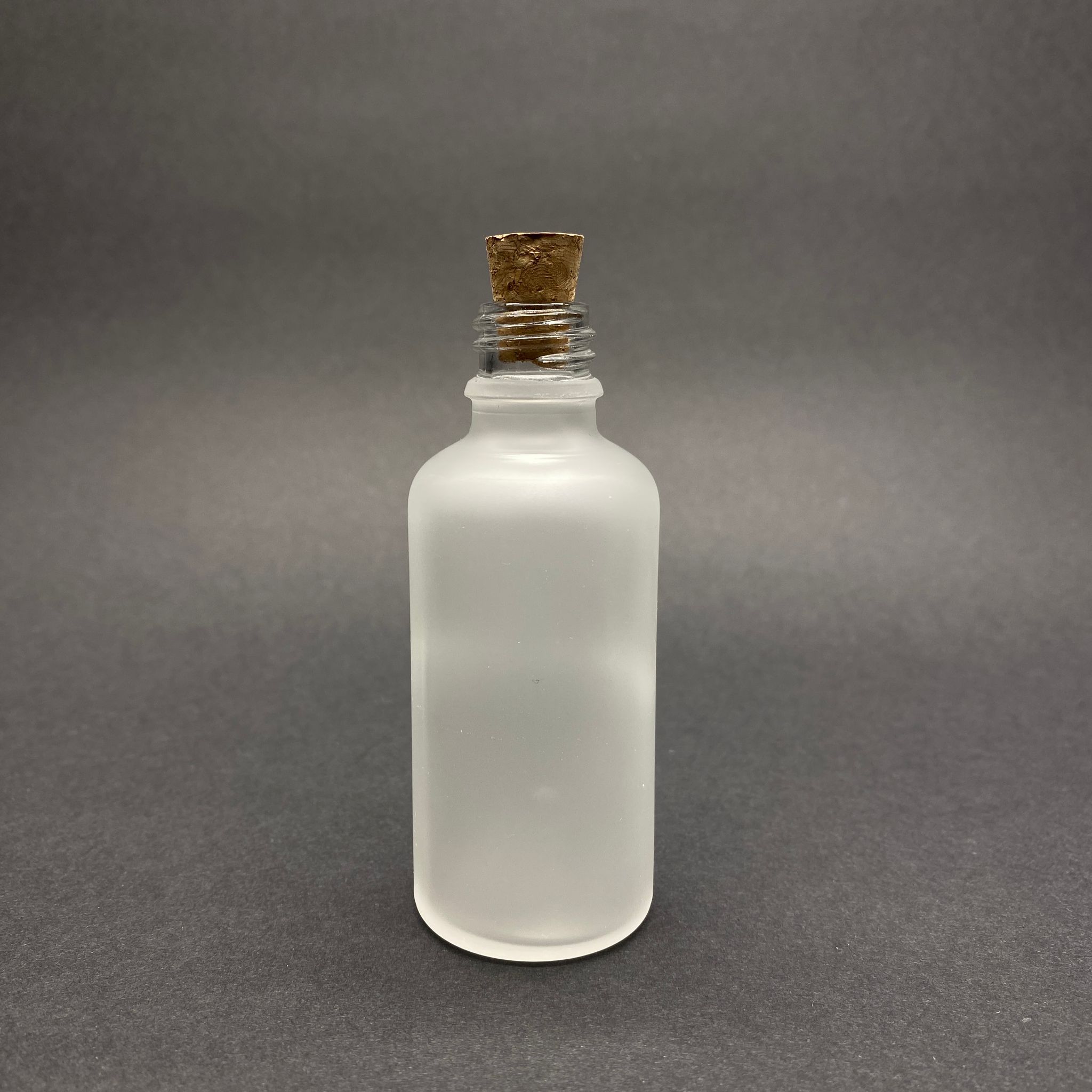 50 Cc Buzlu Cam Şişe - Mantar Tıpalı - 50 Ml Buzlu Mantarlı Cam Şişe