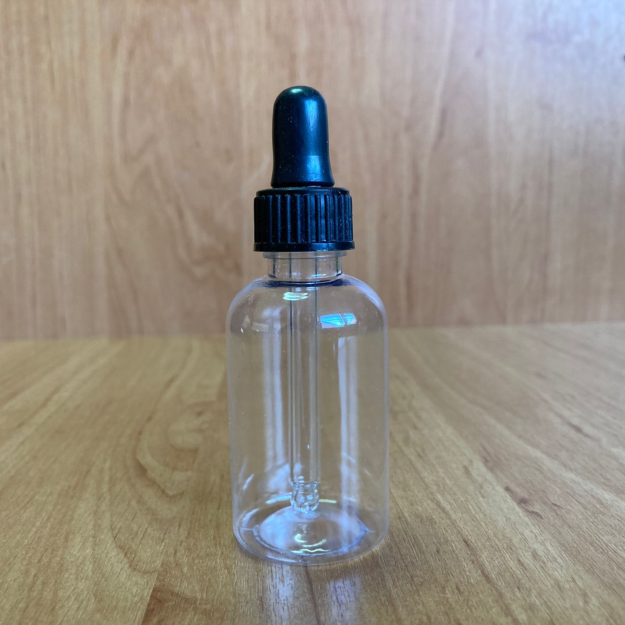 50 Cc Cam Damlalıklı Plastik Şişe - Siyah Emzik - Siyah Plastik Kapak - 50 Ml Şeffaf Cam Damlalıklı Plastik Şişe