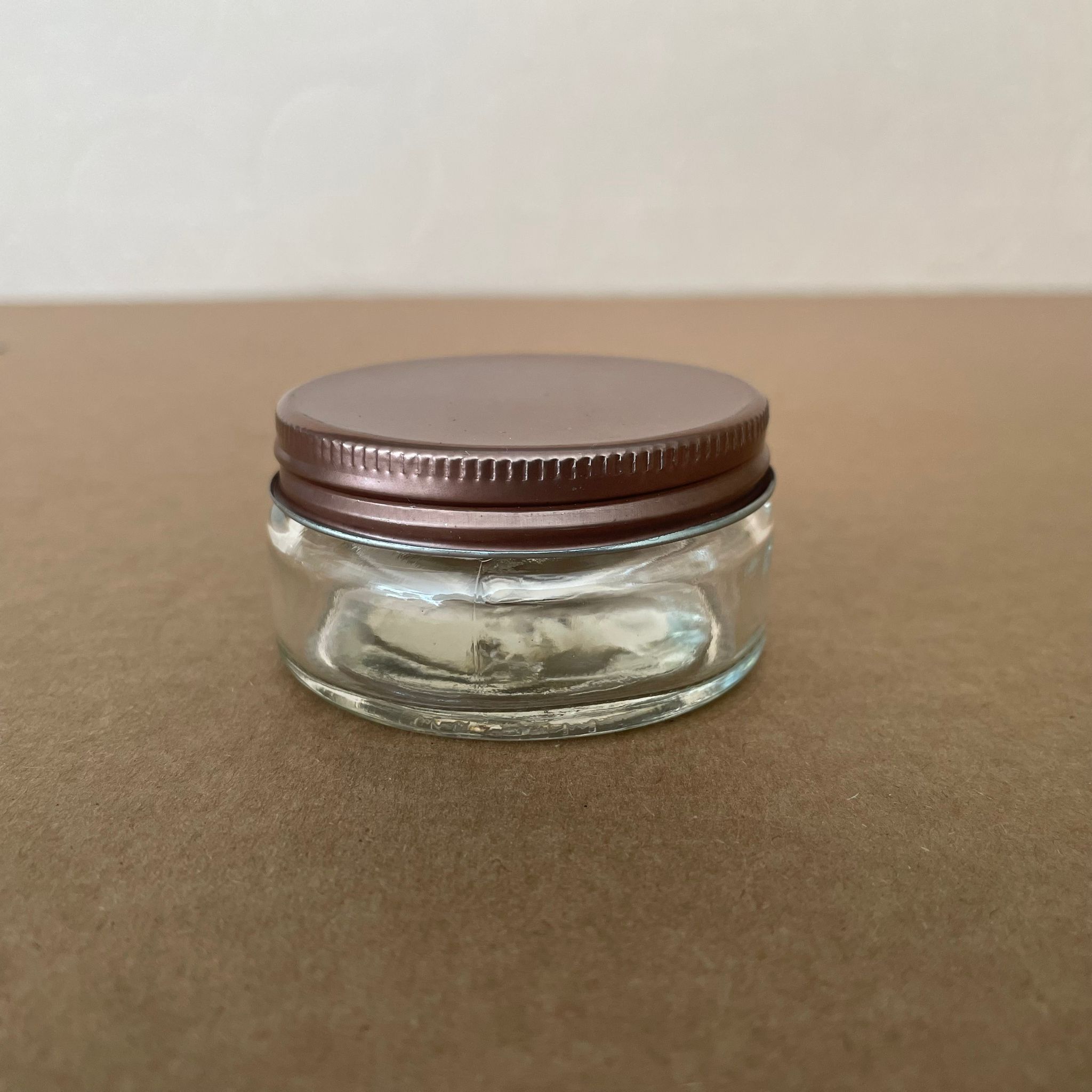 50 Cc Cam Krem Kavanozu - Bronz Siyah Metal Kapaklı - 50 Ml Paşabahçe Cam Krem Kavanozu - Paşabahçe Mum Kavanozları