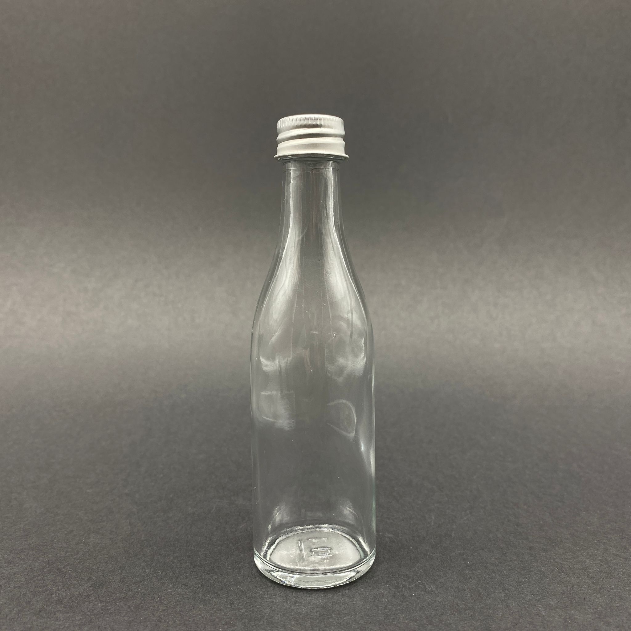 50 Cc Cam Sos Şişesi - Gümüş Alüminyum Kapaklı - 50 Ml Cam Acı Sos Şişesi
