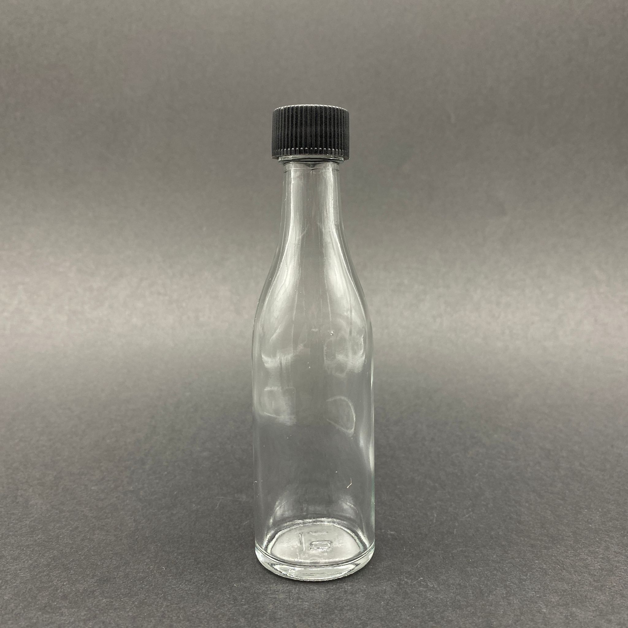 50 Cc Cam Sos Şişesi - Siyah Kapaklı - 50 Ml Cam Acı Sos Şişesi