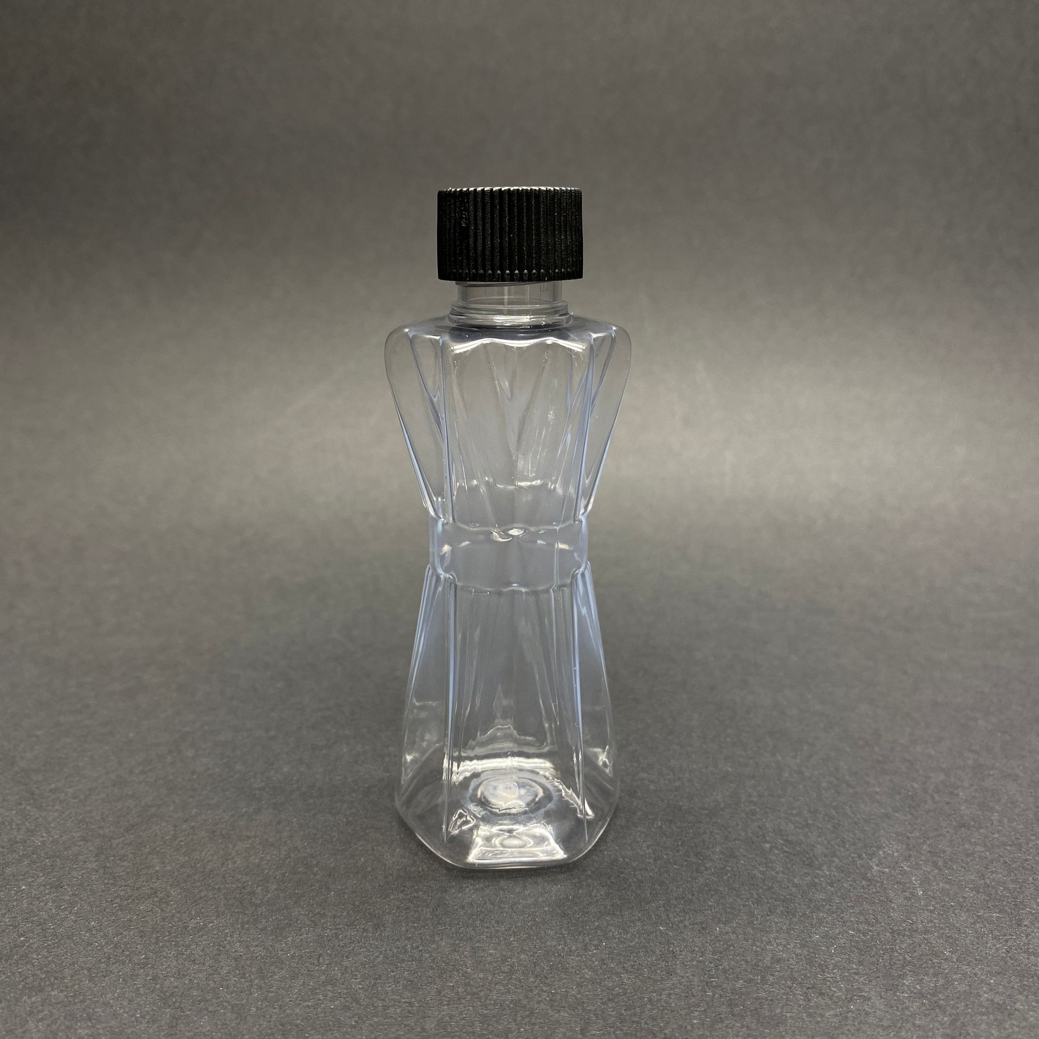 50 Cc Elmas Model Pet Kolonya Şişesi - Siyah Contalı Kapaklı - 50 Ml Kolonya Şişesi