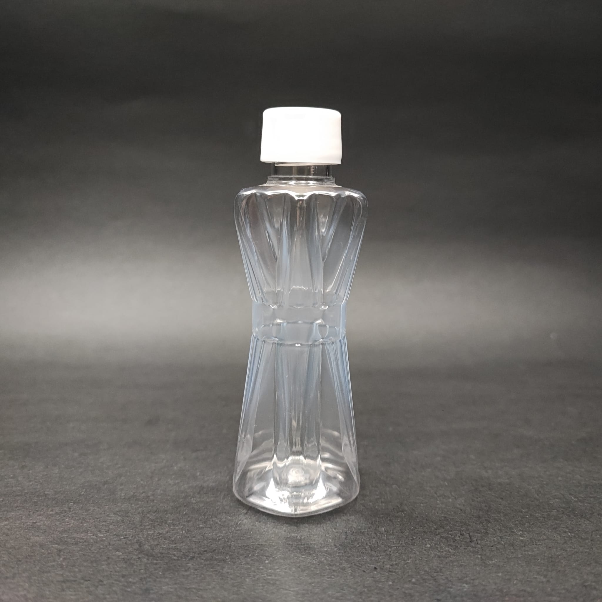 50 Cc Elmas Model Plastik Şişe + Kendinden Contalı Sızdırmaz Beyaz Kapak - 50 Ml Kapaklı Pet Şişe