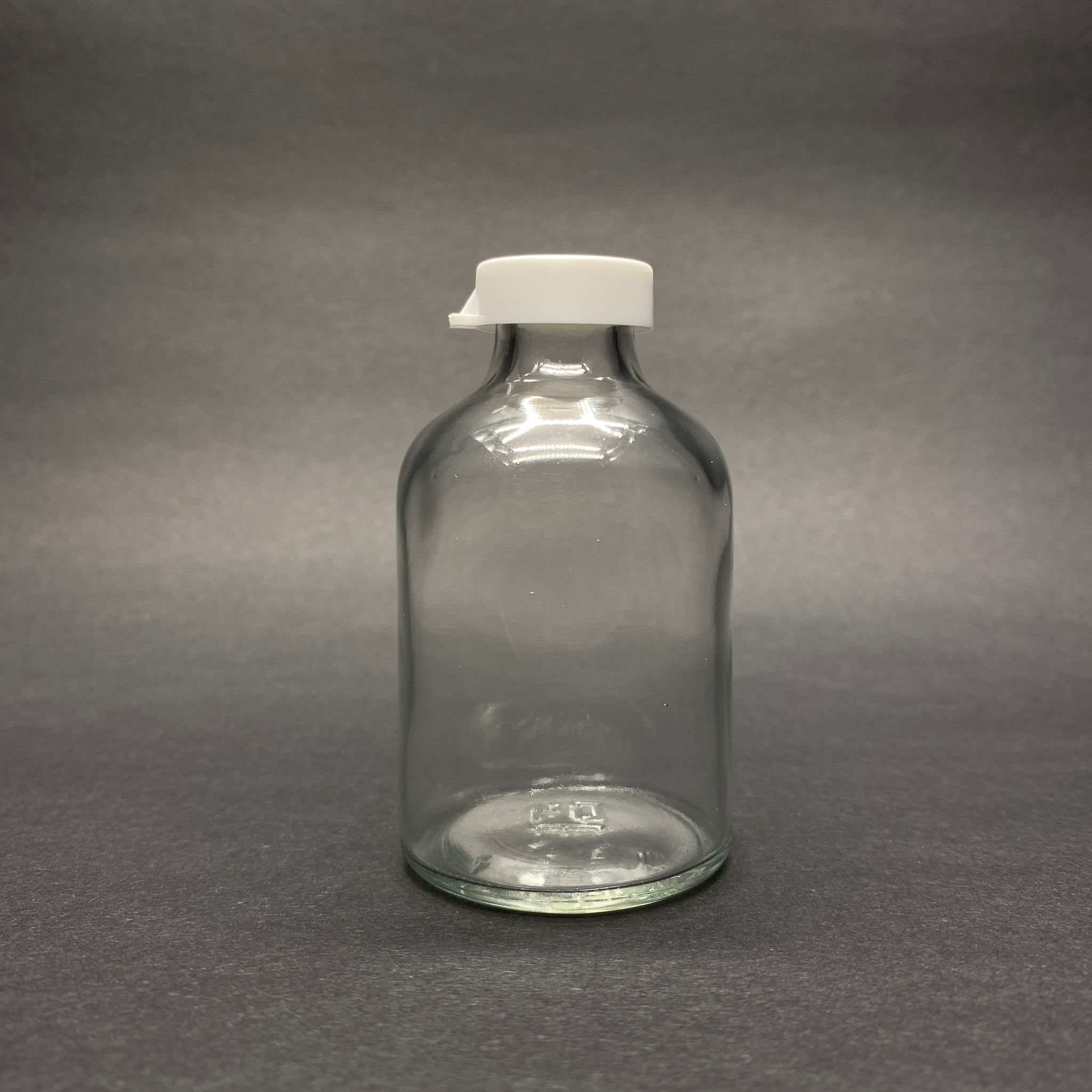 50 Cc Flakon Penisilin Şişesi - Beyaz Kapaklı - 50 Ml Kapaklı Cam Şişe - Sızdırmaz - Elle Kapanır - İthal