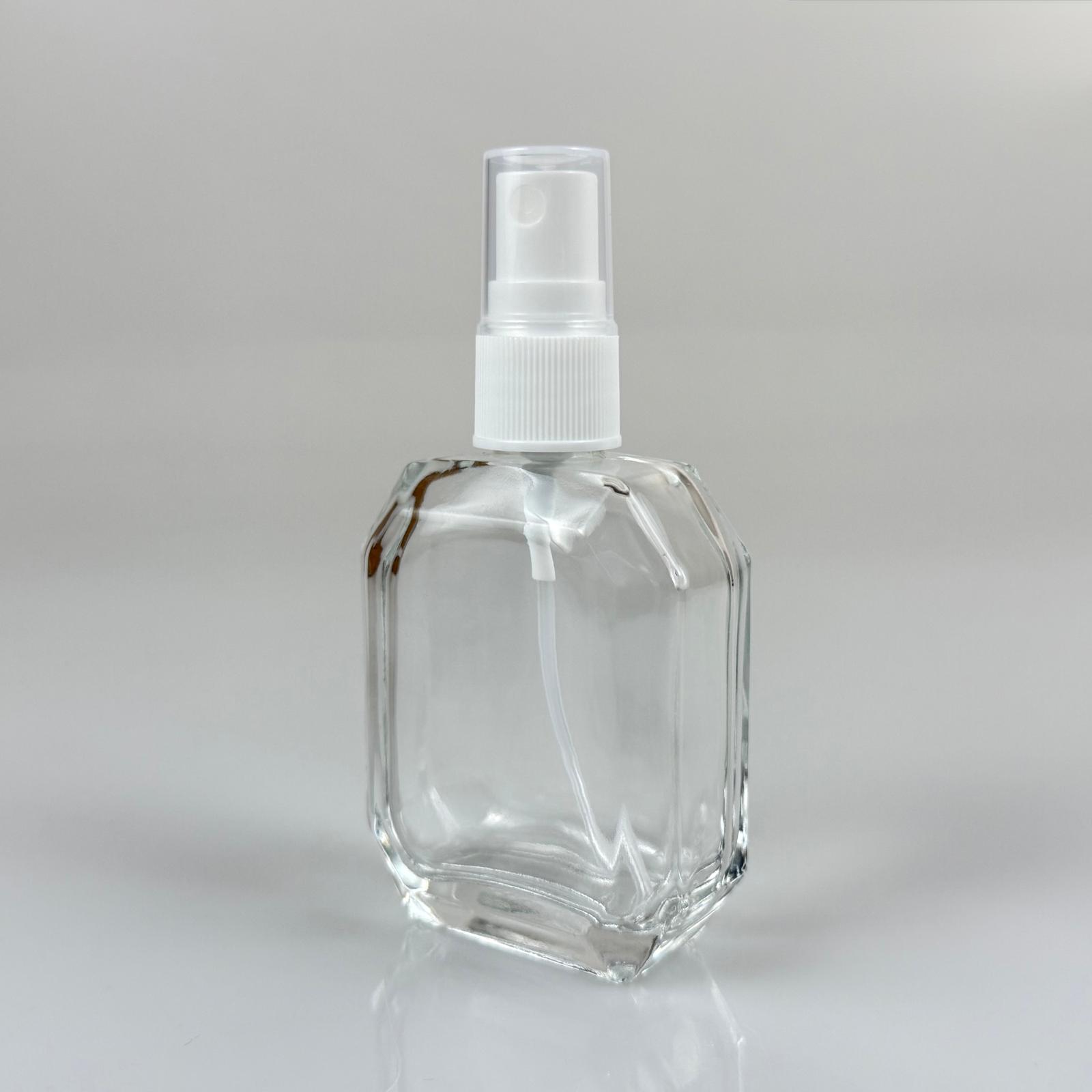 50 Cc Kazablanka Cam Şişe + Beyaz Sprey Fısfıs - 50 Ml Hediyelik Cam Kolonya Şişesi - Düğün, Nişan, Söz, Kına, Cenaze, Promosyon İçin Hediyelik Kolonya Şişeleri