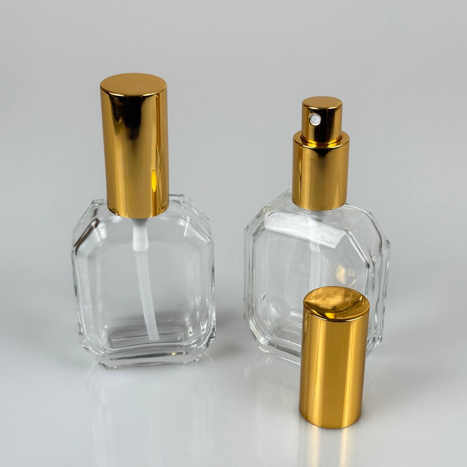 50 Cc Kazablanka Cam Şişe + Gold Sprey Fısfıs - 50 Ml Hediyelik Cam Kolonya Şişesi - Düğün, Nişan, Söz, Kına, Cenaze, Promosyon, Parfüm İçin Hediyelik Kolonya Şişeleri