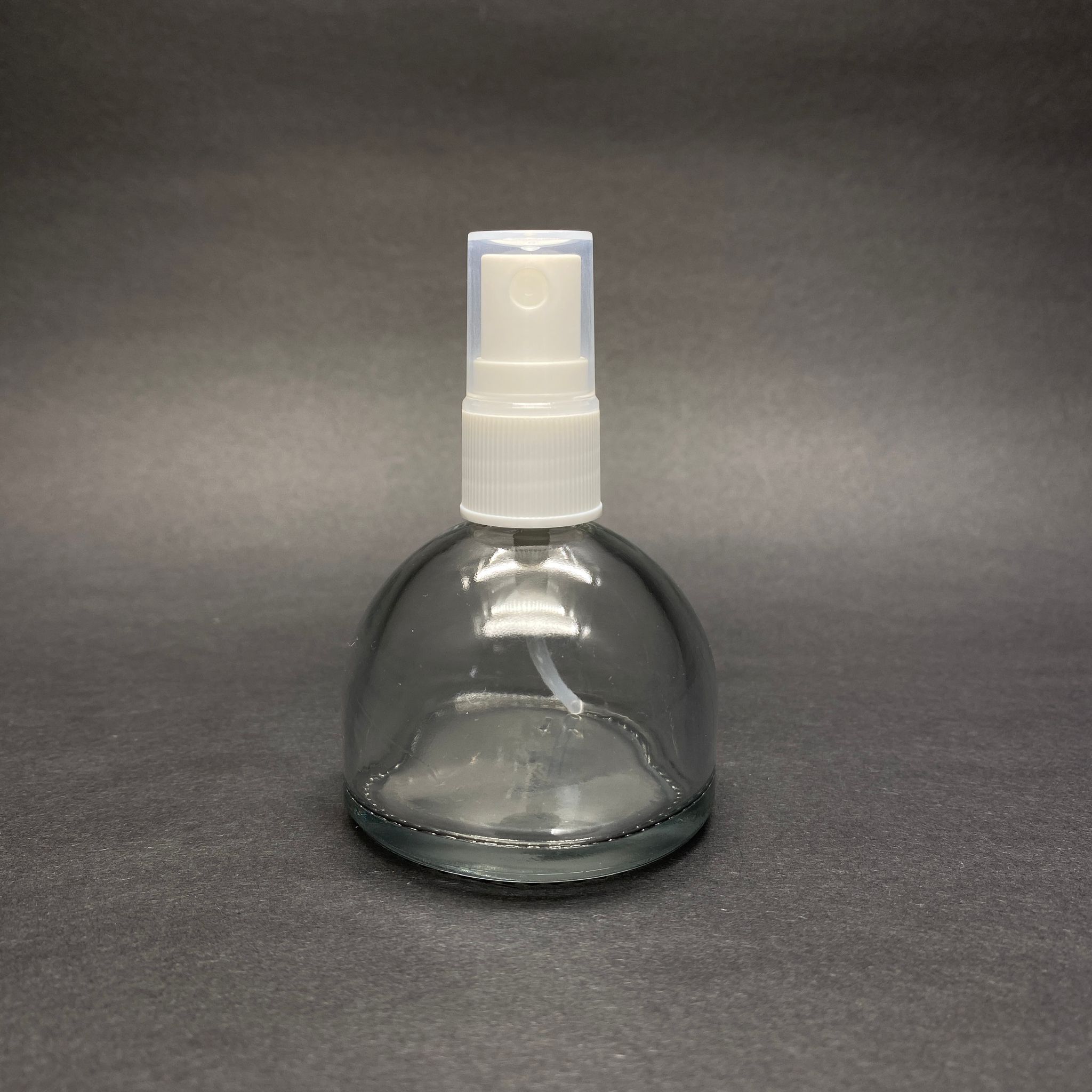 50 Cc Kubbe Cam Şişe + Beyaz Sprey Fısfıs - 50 Ml Hediyelik Cam Kolonya Şişesi - Düğün, Nişan, Söz, Kına, Cenaze, Promosyon İçin Hediyelik Kolonya Şişeleri