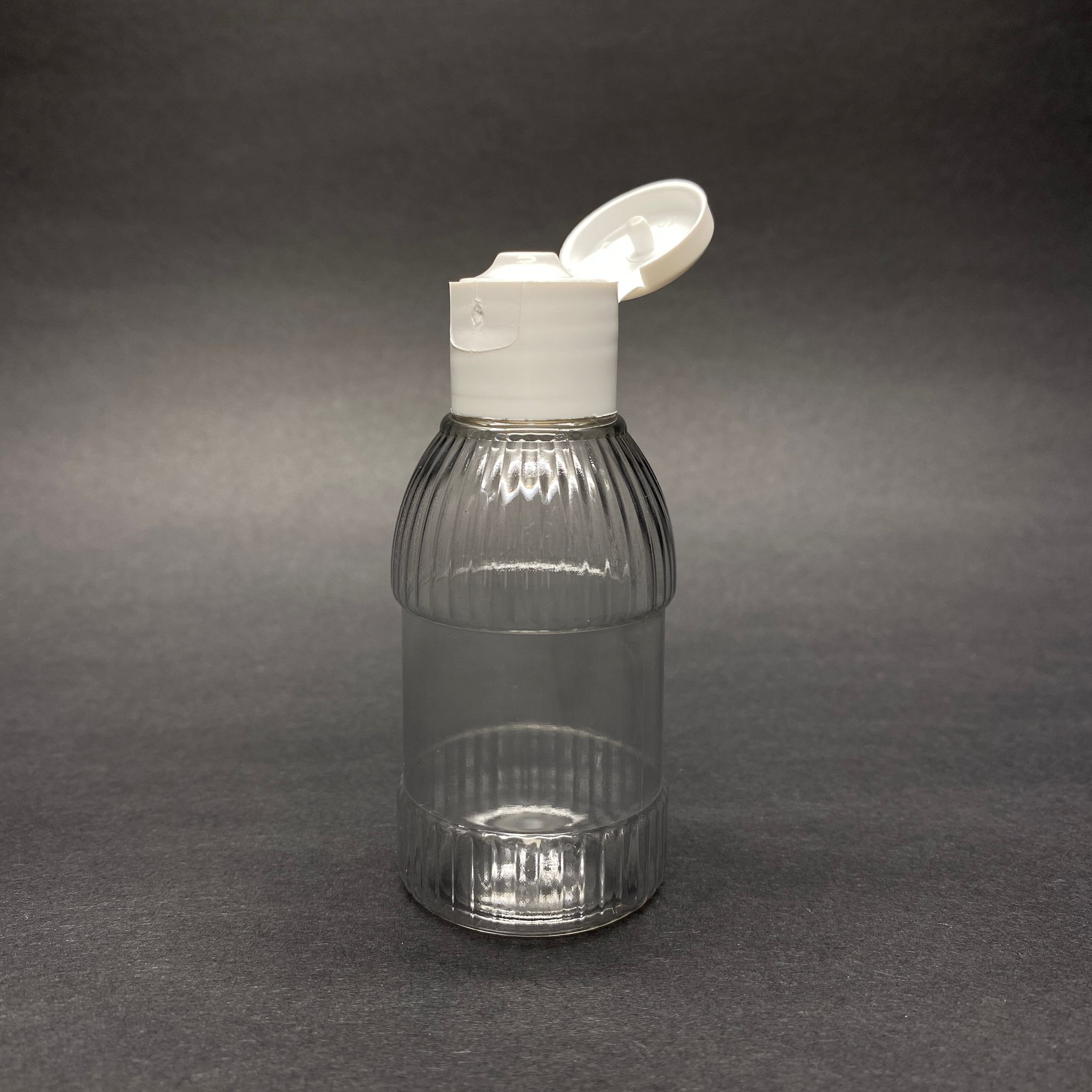 50 Cc Mandalina Model Pet Kolonya Şişesi - Beyaz Fliptop Kapaklı - 50 Ml Campet Kolonya Şişesi