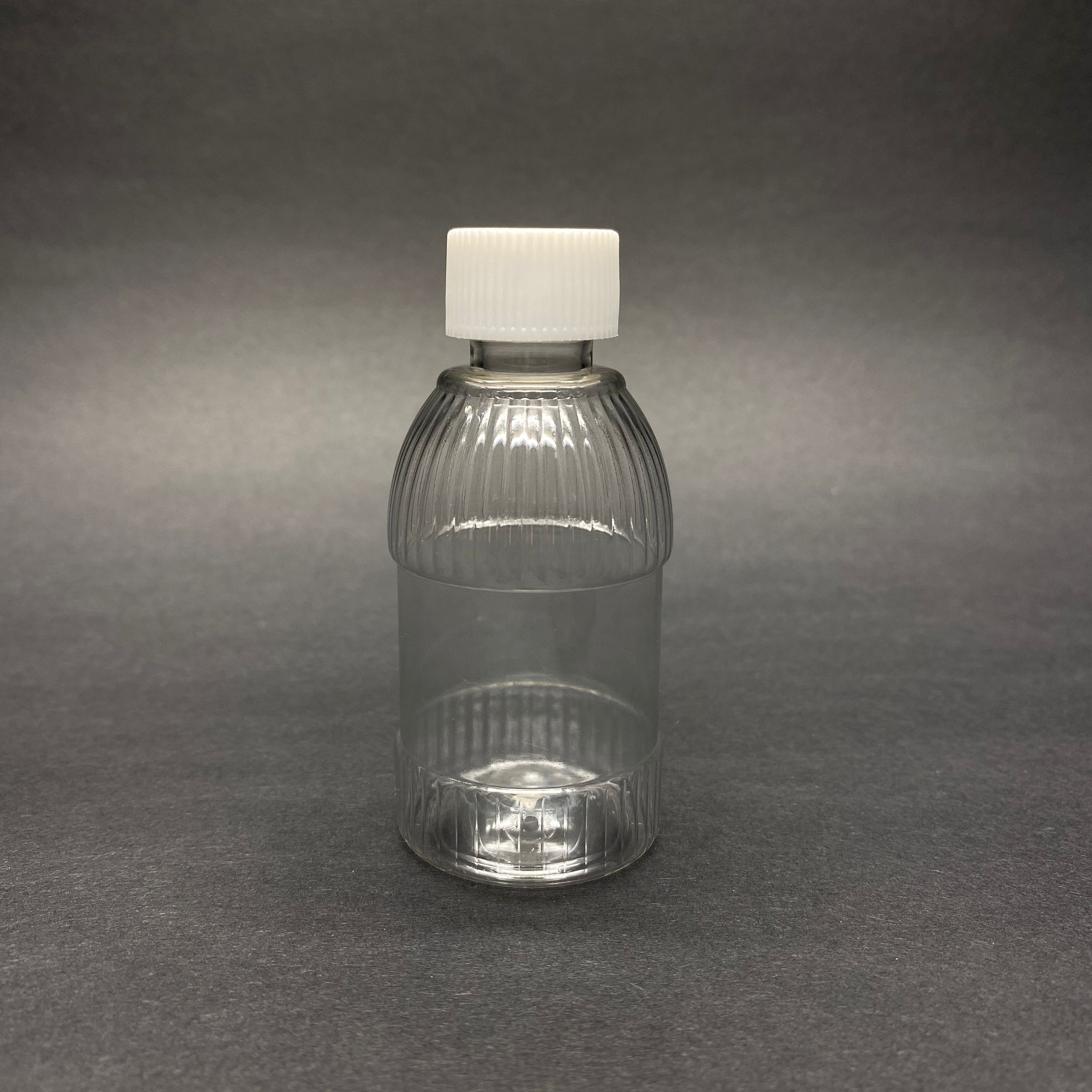 50 Cc Mandalina Model Plastik Şişe - Beyaz Contalı Kapaklı - 50 Ml Kapaklı Pet Şişe