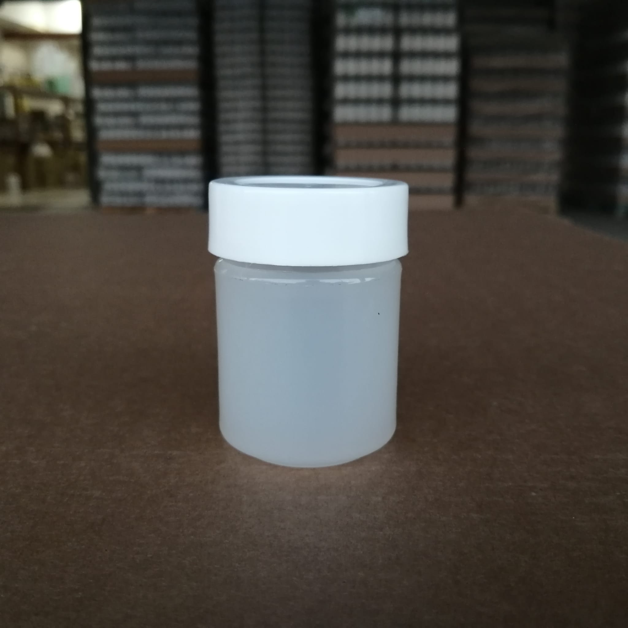50 Cc Natürel Yarı Saydam Plastik Kavanoz - Geçme Kapaklı