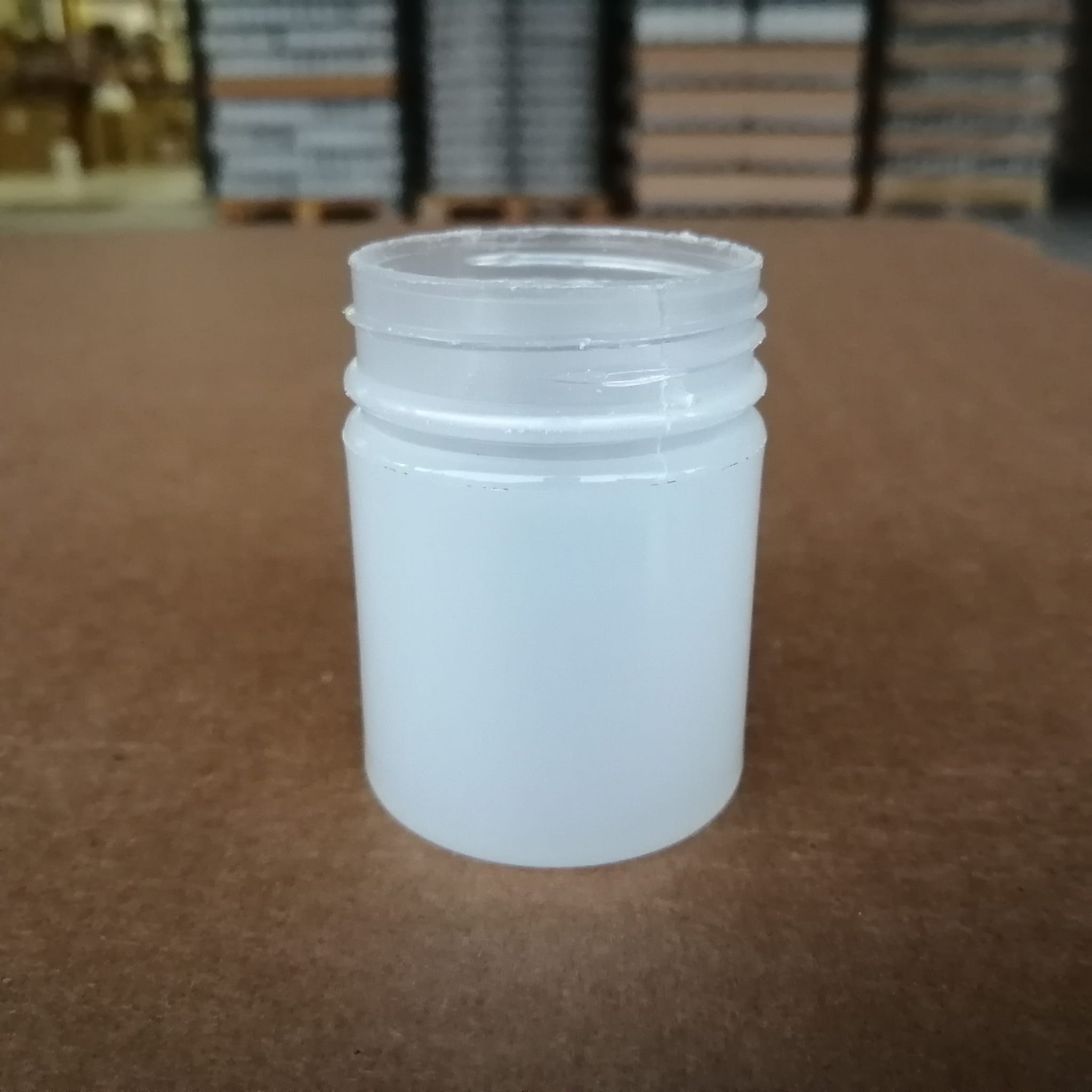 50 Cc Natürel Yarı Saydam Plastik Kavanoz - Kapaksız