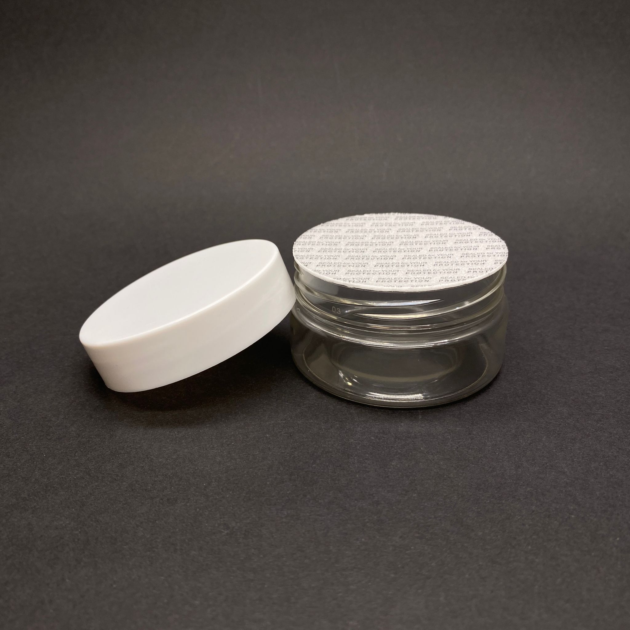 50 Cc Pet Kavanoz- Beyaz Kapaklı + Kendinden Yapışkanlı Contalı (Sızdırmazlık Sağlar) - 50 Ml Plastik Kavanoz - Krem Kavanozu