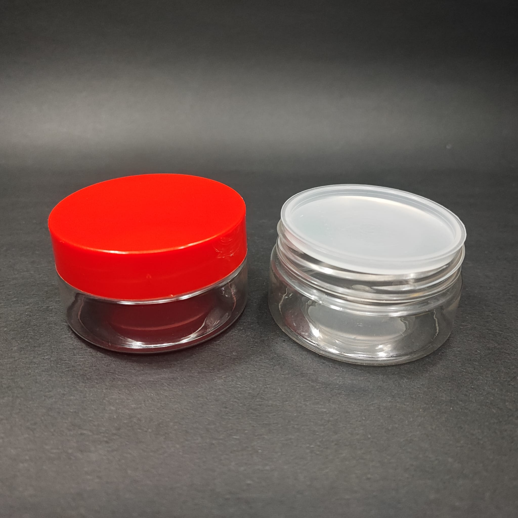 50 Cc Pet Kavanoz- Kırmızı Kapaklı + İç Tıpalı - 50 Ml Plastik Kavanoz - Krem Kavanozu