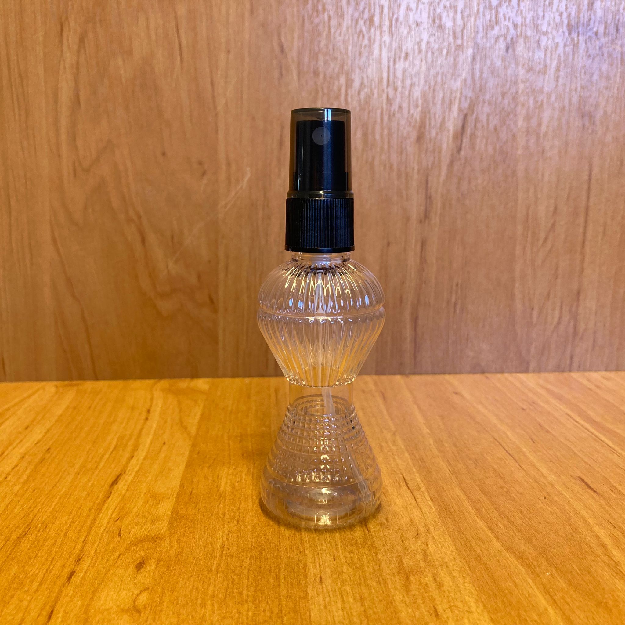 50 Cc Pırlanta Campet Şişe - Siyah Spreyli Takım - 50 Ml Spreyli Kolonya Şişesi
