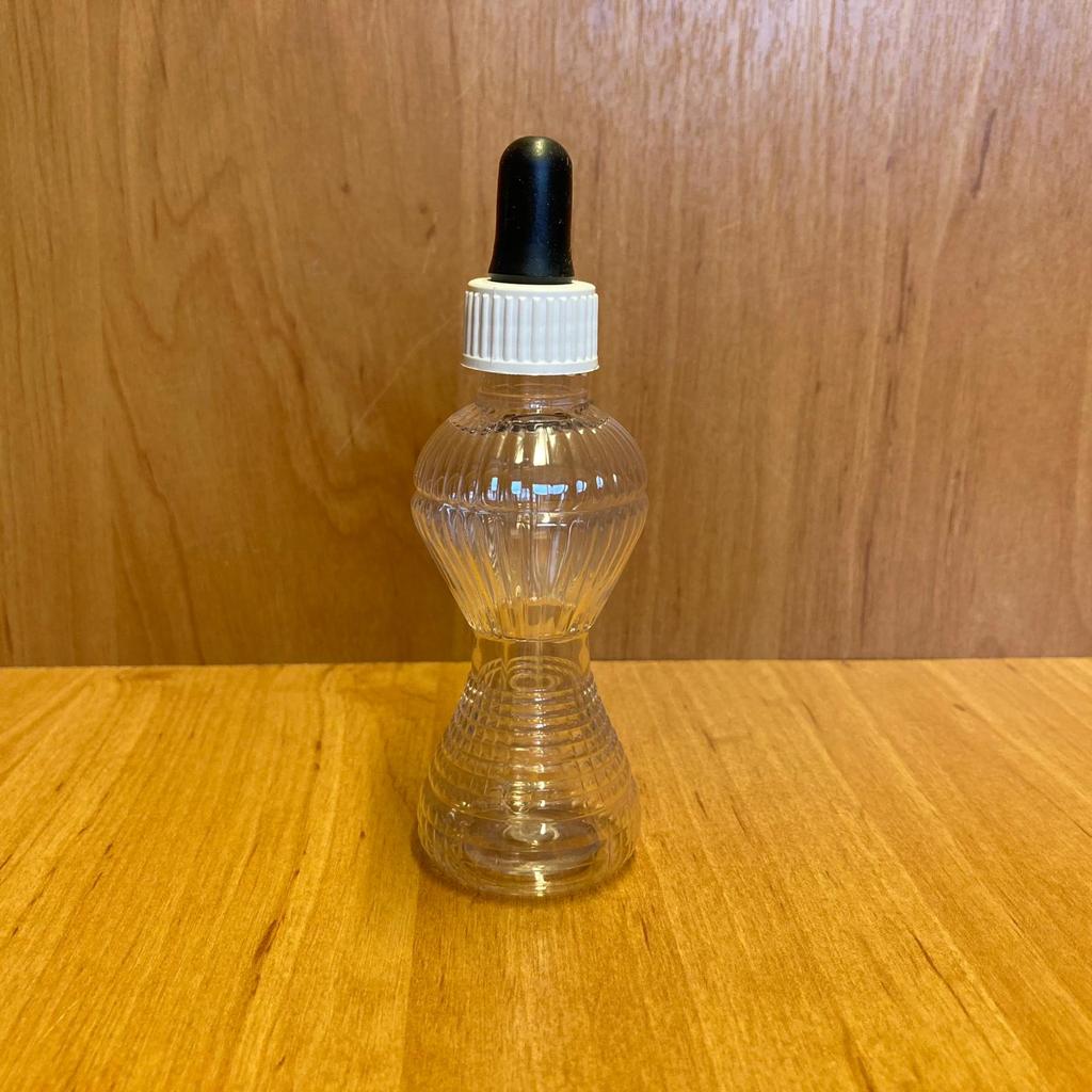 50 Cc Pırlanta Model Plastik Cam Damlalıklı Şişe - Siyah Emzik - Beyaz Plastik Kapak - 50 Ml Plastik Cam Damlalıklı Şişe