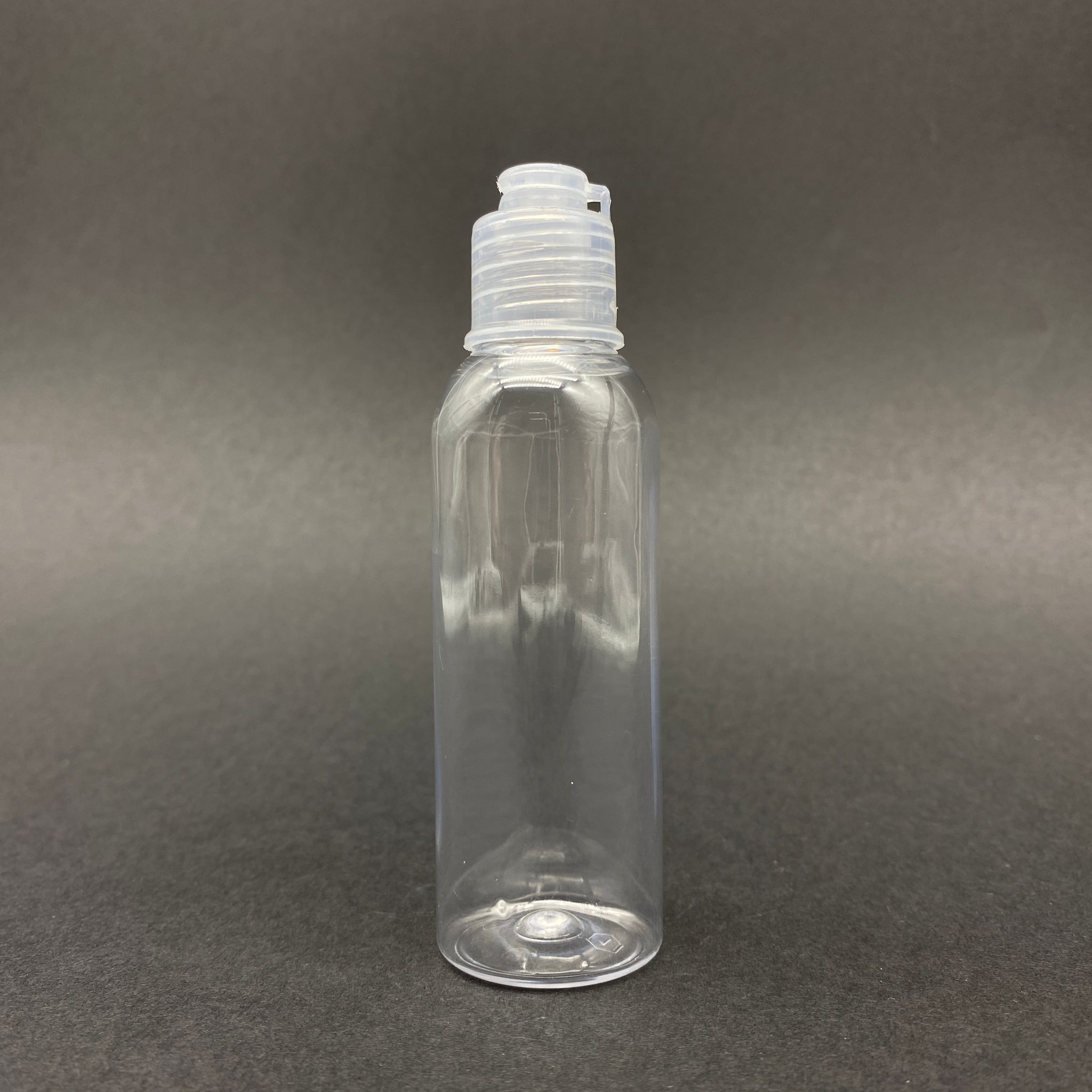 50 Cc Plastik Şişe - Yeni Şeffaf Fliptop Kapaklı - Açılır Kapanır Kapaklı - 50 Ml Akıtıcılı Pet Şişe