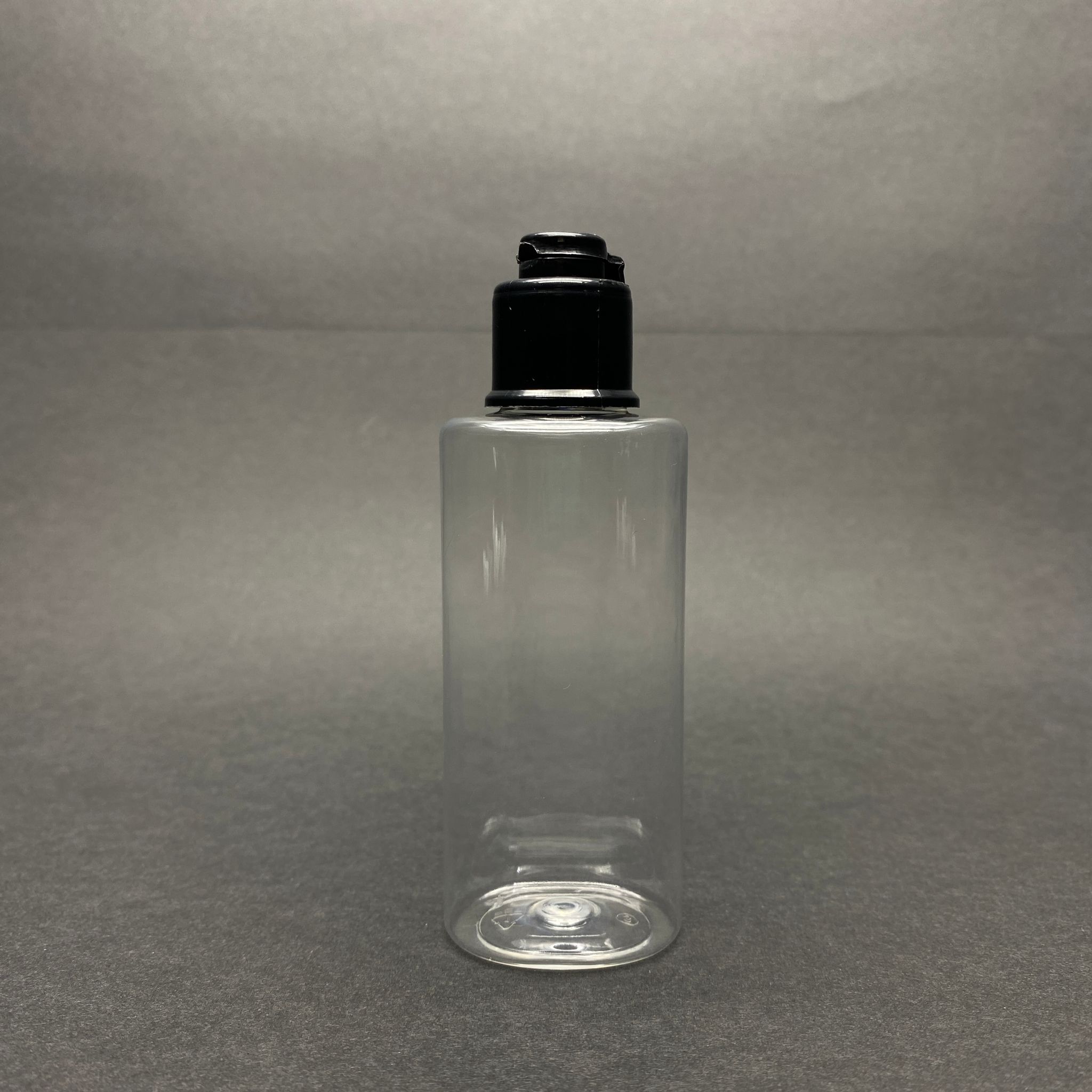 50 Cc Rebul Yassı Model Plastik Şişe - Yeni Siyah Fliptop Kapaklı - Açılır Kapanır Kapaklı - 50 Ml Akıtıcılı Pet Şişe