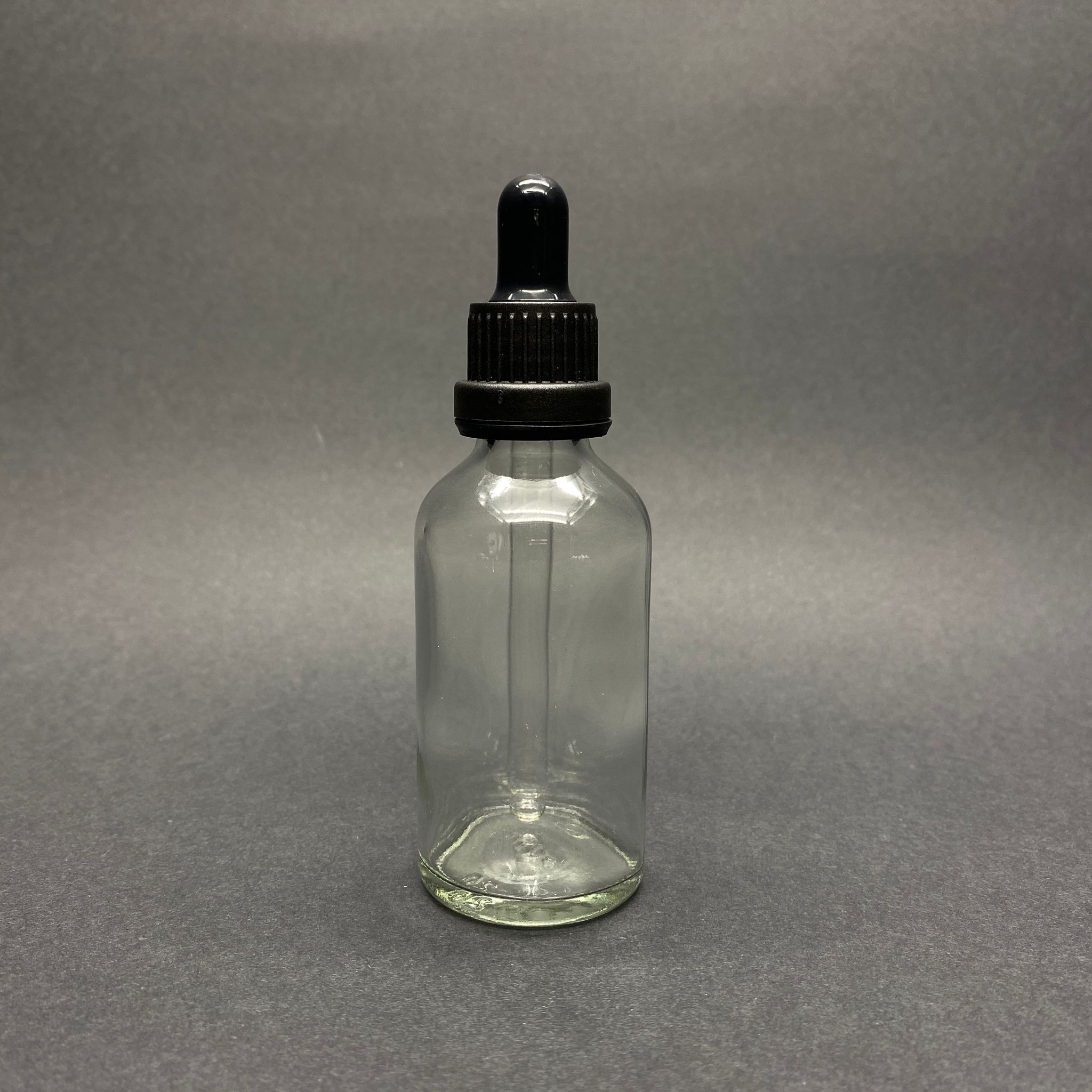 50 Cc Şeffaf Cam Damlalıklı Şişe - Siyah Emzik - Siyah Kilitli Plastik Kapak - 50 Ml Saydam Cam Damlalıklı Şişe