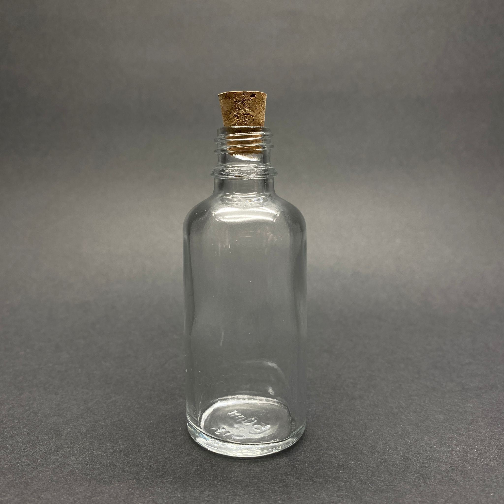 50 Cc Şeffaf Cam Şişe - Mantar Tıpalı - 50 Ml Mantarlı Saydam Cam Şişe