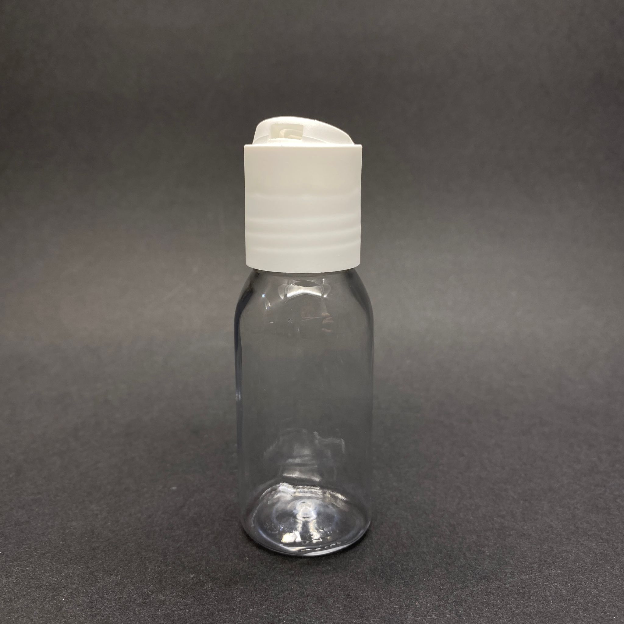 50 Cc Şeffaf Oval Boyunlu Sert Pet Şampuan Şişesi -  50 Ml Beyaz Disktop Şampuan Kapaklı