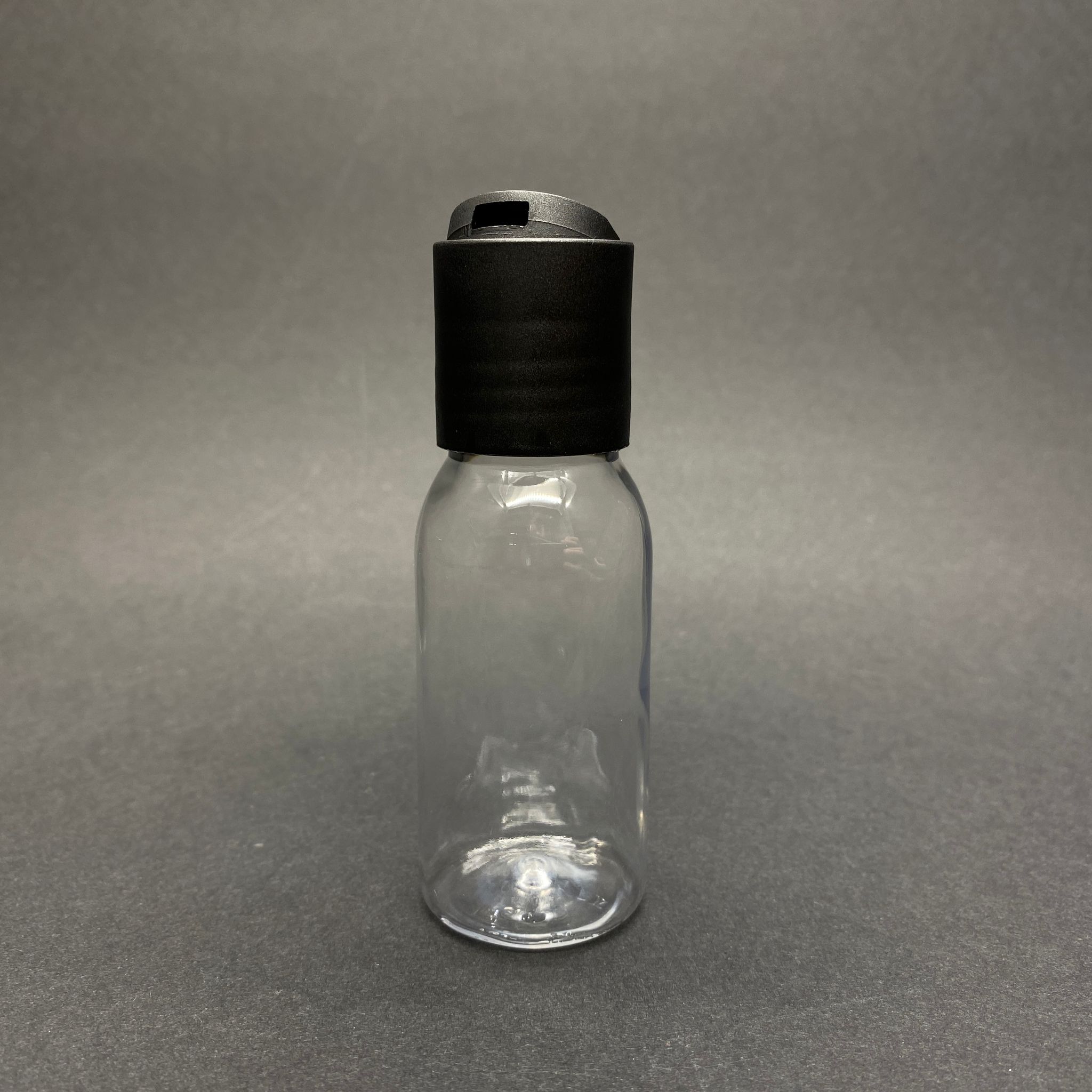 50 Cc Şeffaf Oval Boyunlu Sert Pet Şampuan Şişesi -  50 Ml Siyah Disktop Şampuan Kapaklı