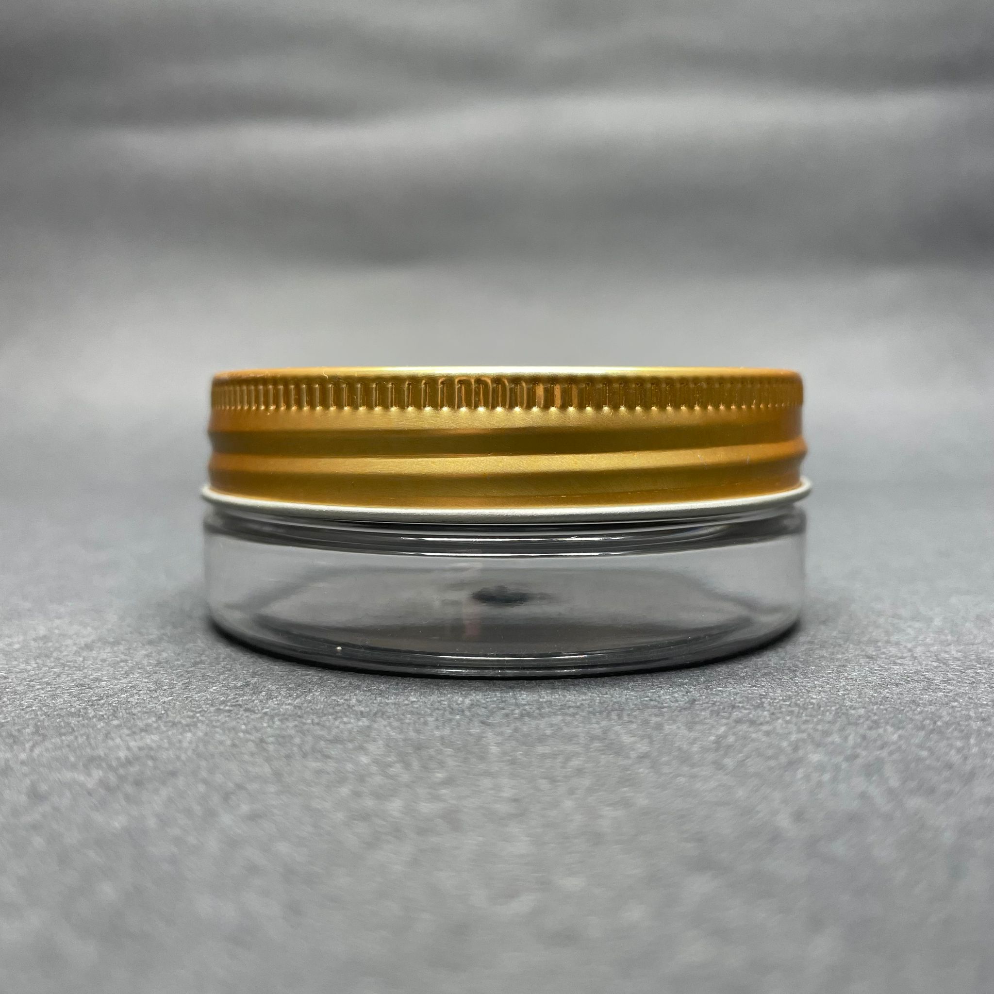 50 Cc Şeffaf Sert Plastik Kavanoz - Gold Metal Kapaklı - 50 Ml Metal Kapaklı Plastik Kavanoz - Kozmetik Kavanoz, Gıda Kavanozu Ve Krem Kavanozu Olarak Kullanabilirsiniz