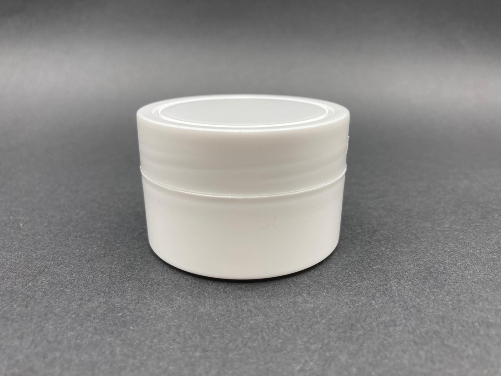 50 Cc Silindir Model Beyaz Krem Kavanozu Kapaklı - 50 Ml Pomat Kutusu