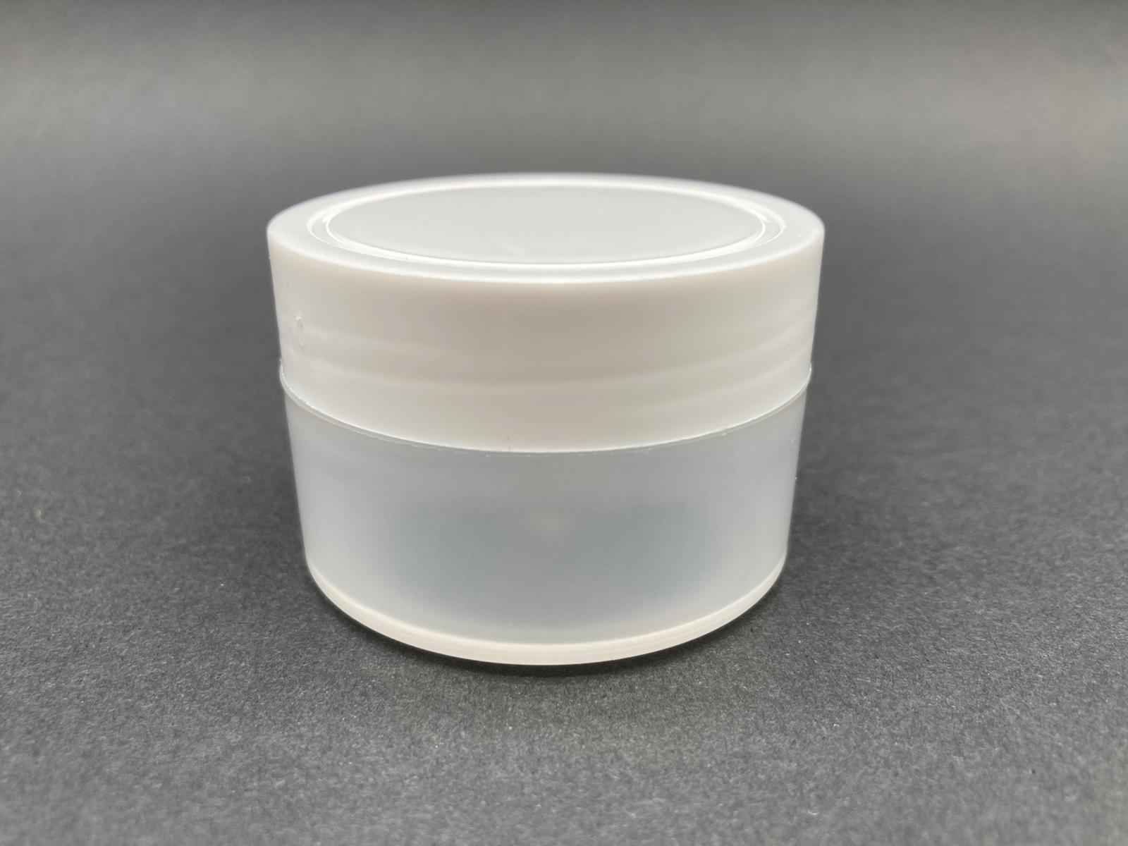 50 Cc Silindir Model Natürel Krem Kavanozu Kapaklı - 50 Ml Pomat Kutusu