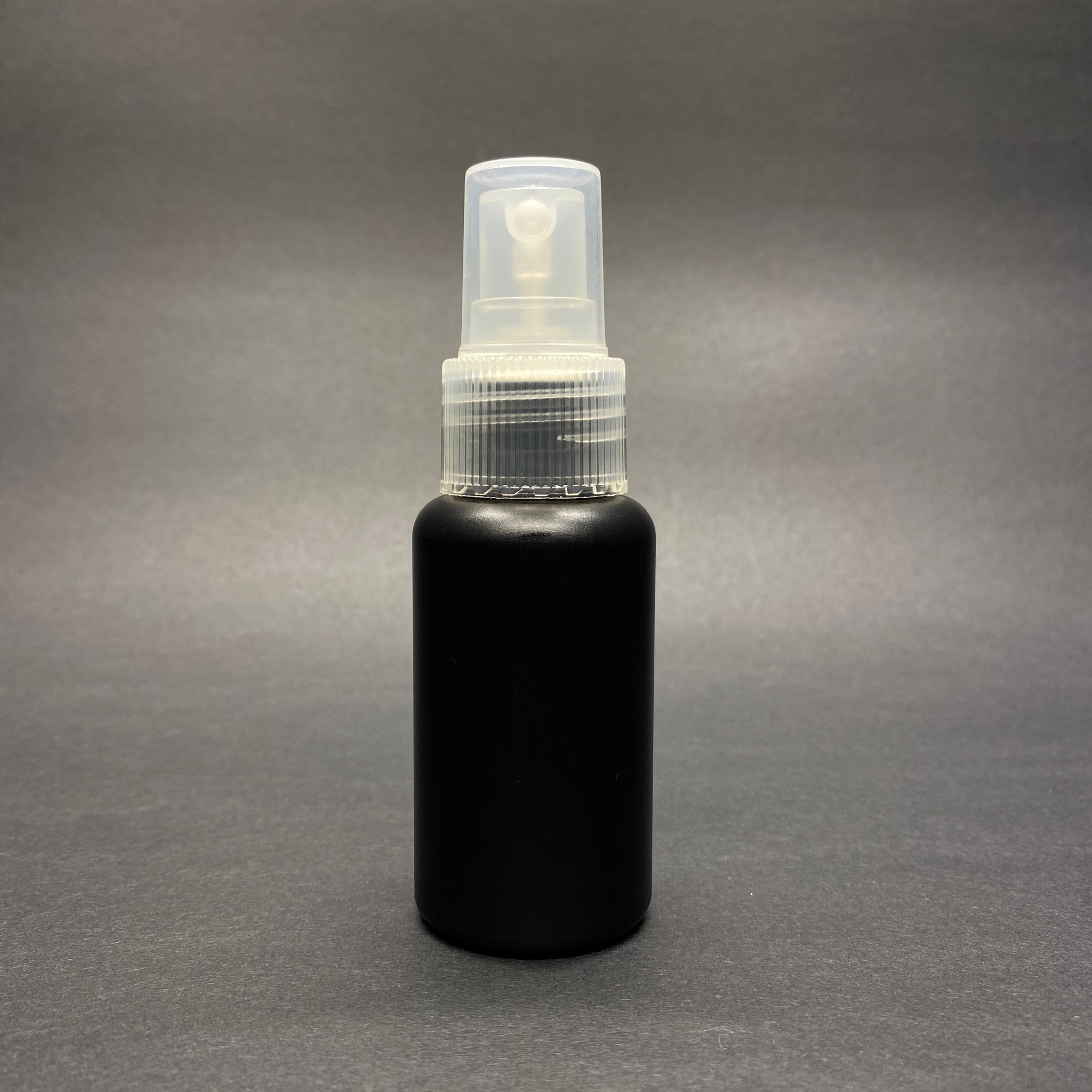 50 Cc Spreyli Sert Polietilen Plastik Şişe - Siyah - Şeffaf Fısfıslı 50 Ml Şişe